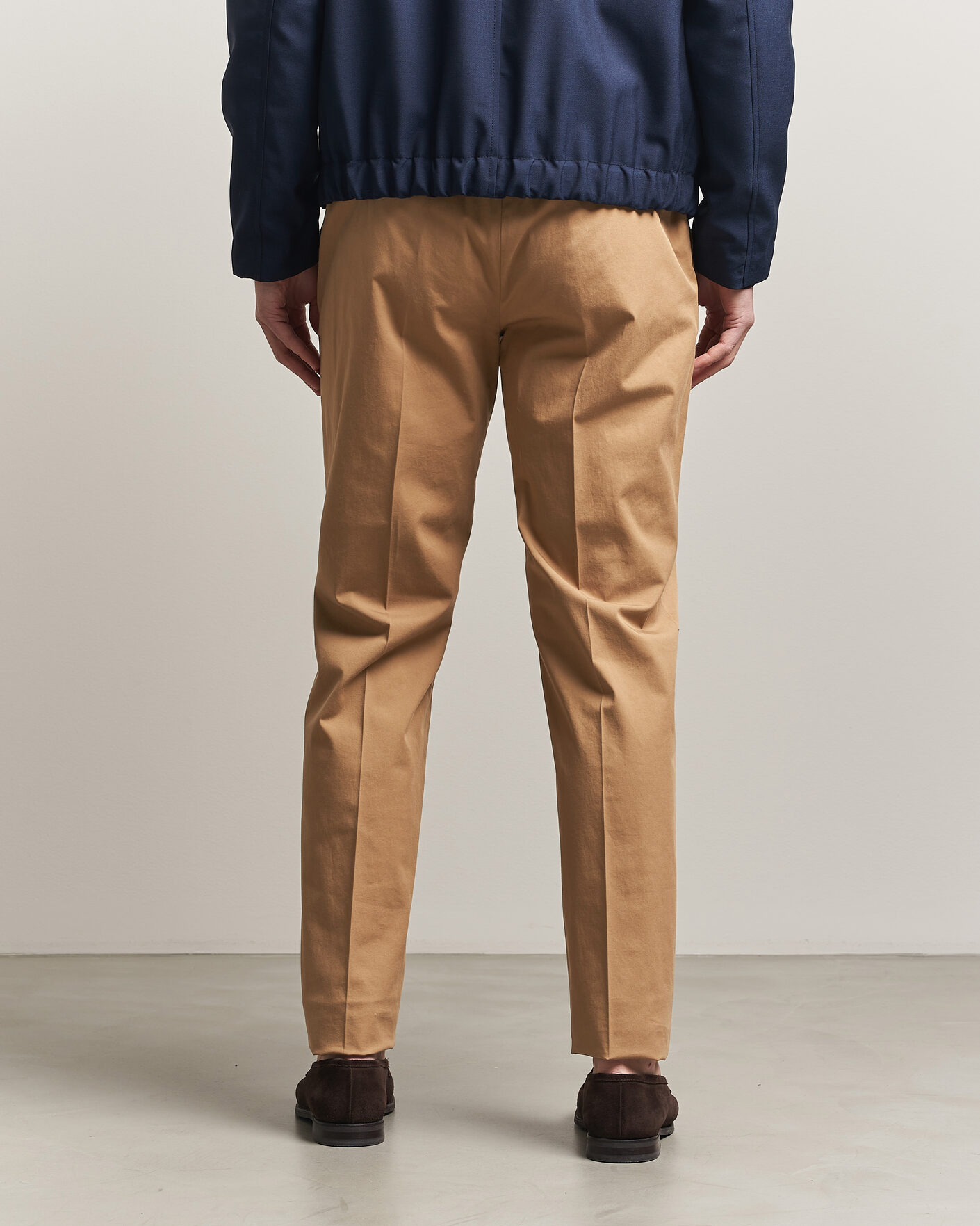Men | Trousers | Incotex | Regular Fit Comfort Chinos Khaki