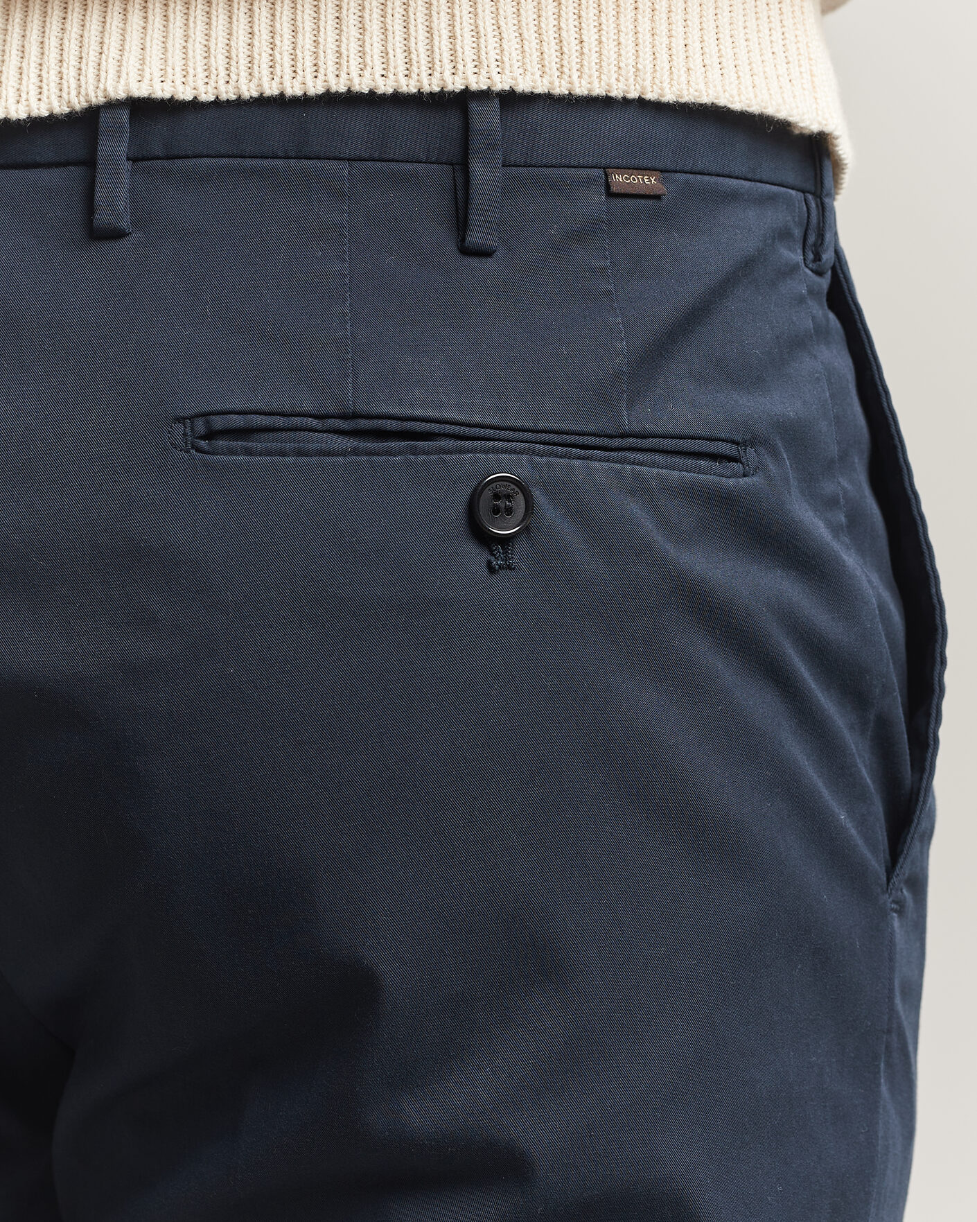 Men | Trousers | Incotex | Regular Fit Comfort Chinos Navy