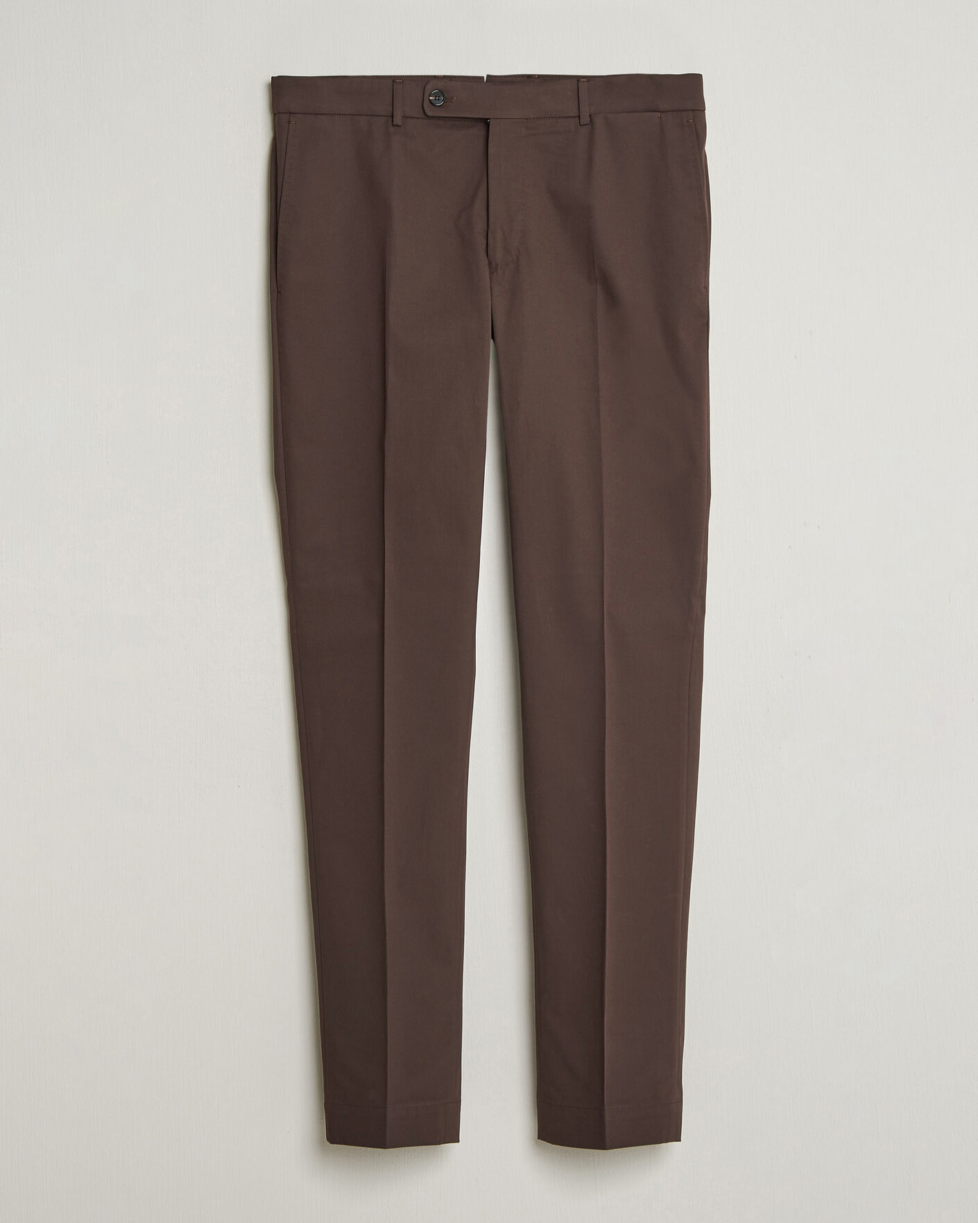 Men | Trousers | Incotex | Regular Fit Flexgab Cotton Chinos Dark Brown