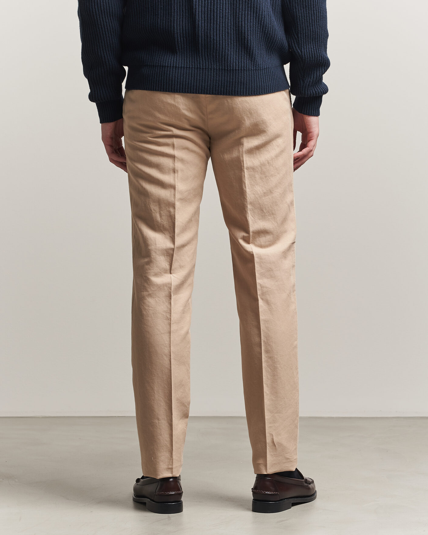 Men | Trousers | Incotex | Regular Fit Chinolino Trousers Beige