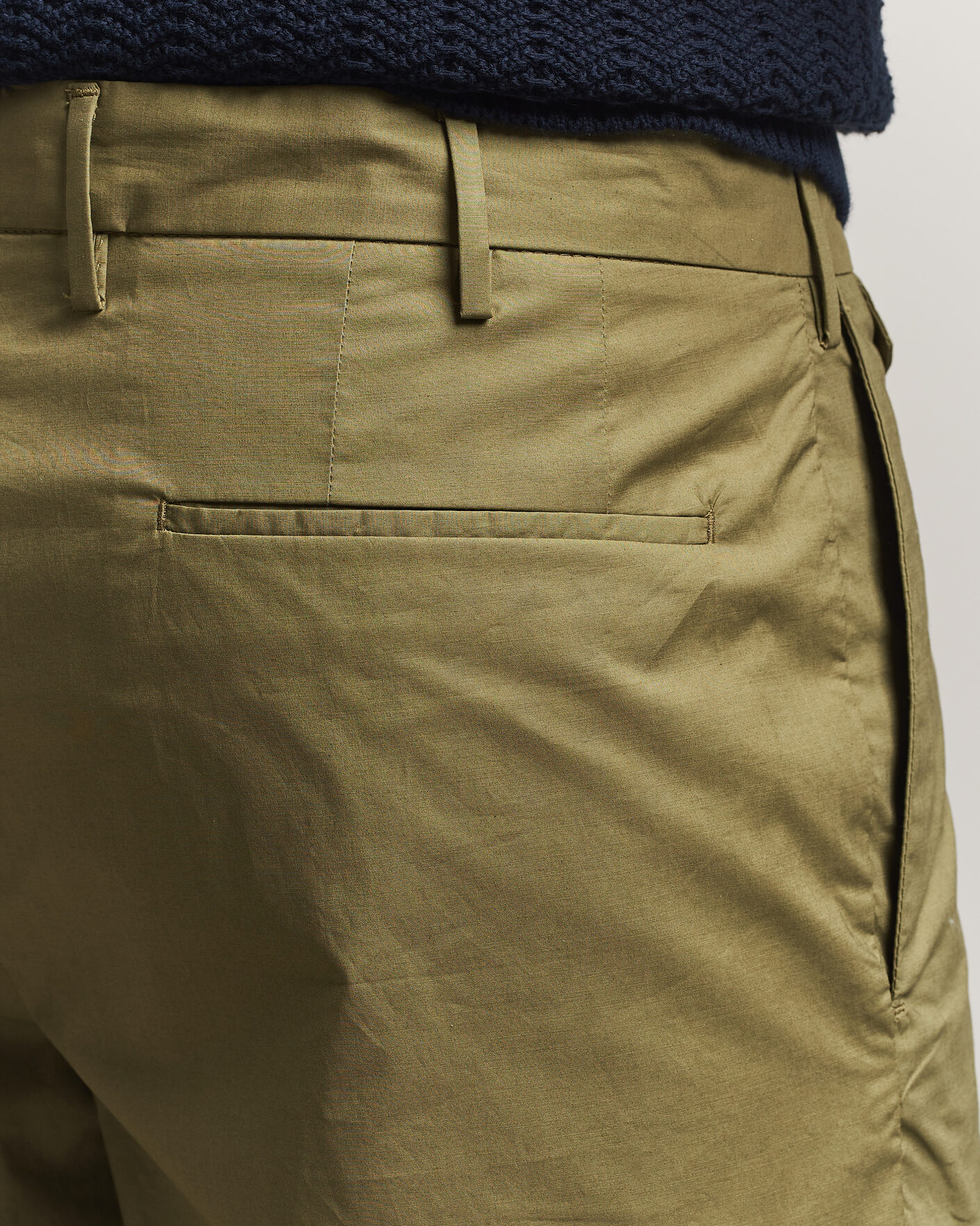 Men | Shorts | Incotex | Cotton Poplin Shorts Olive