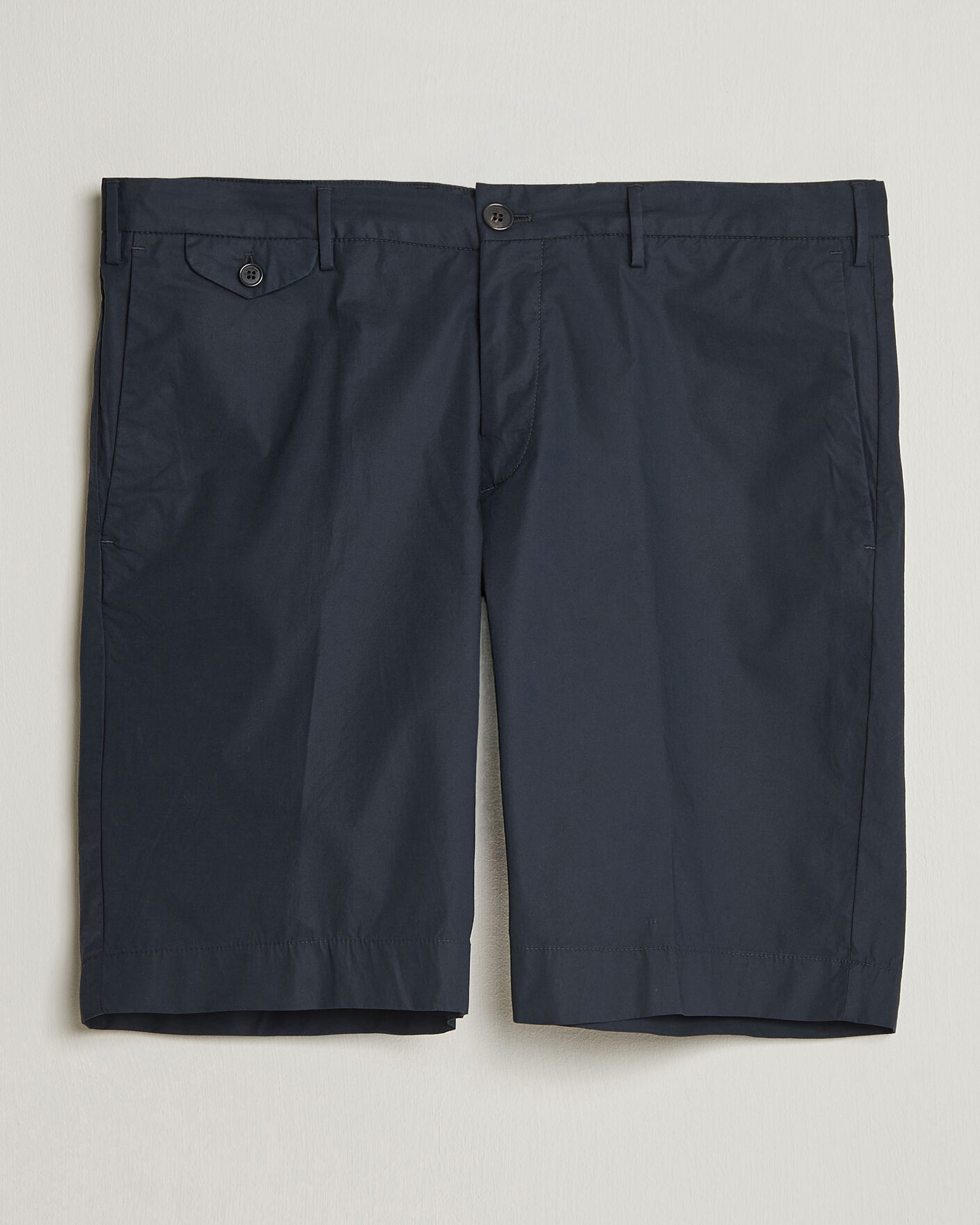 Men | Shorts | Incotex | Cotton Poplin Shorts Navy