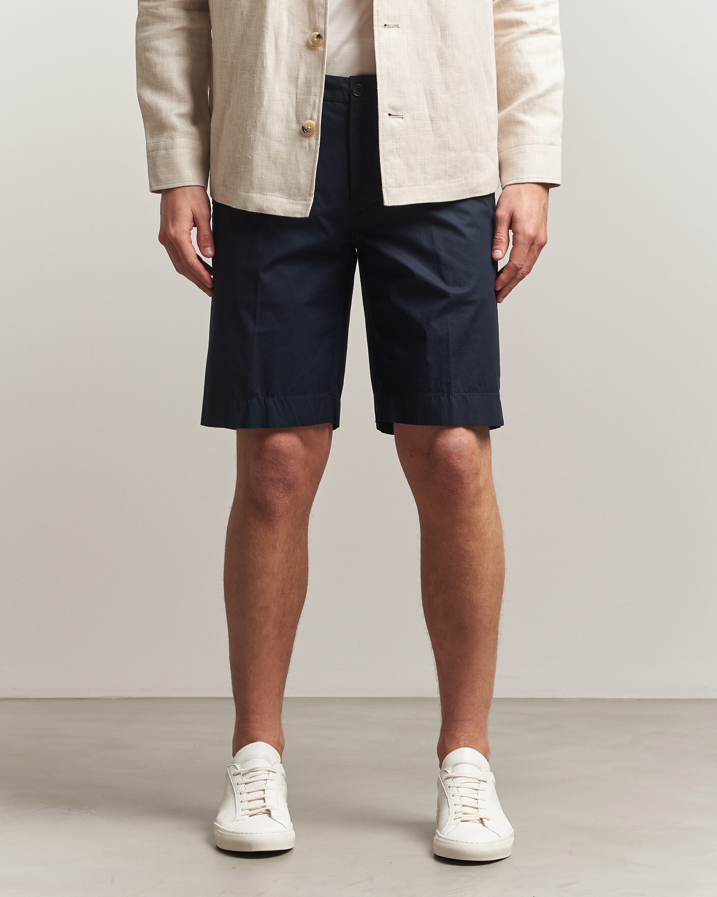 Men | Shorts | Incotex | Cotton Poplin Shorts Navy