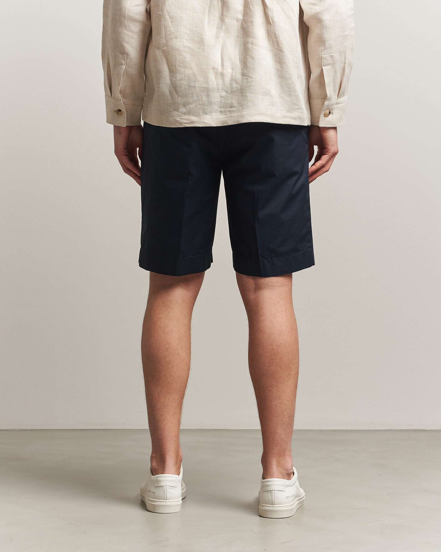 Men | Shorts | Incotex | Cotton Poplin Shorts Navy