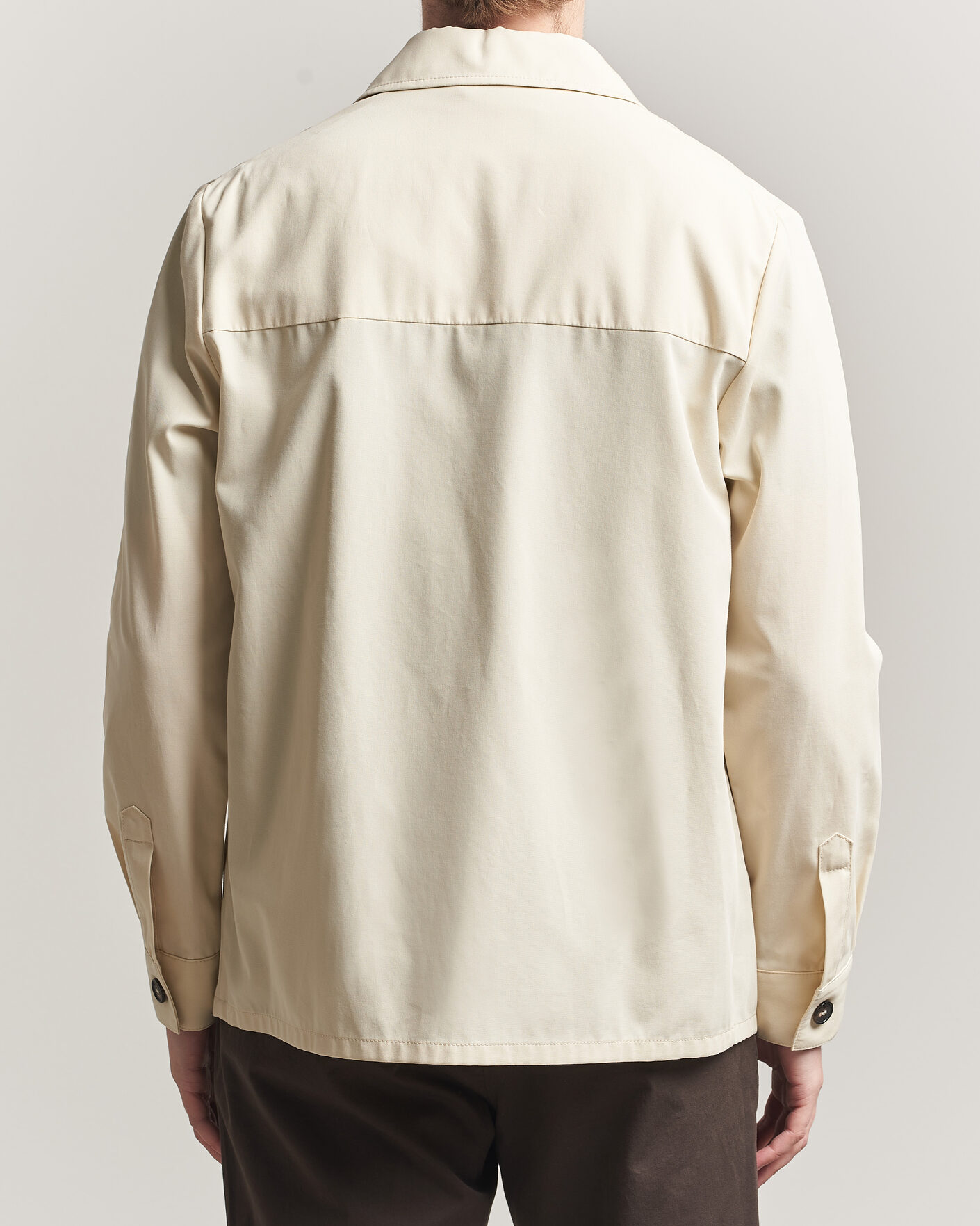Men | Shirts | Incotex | Ice Cotton Twill Overshirt Natural
