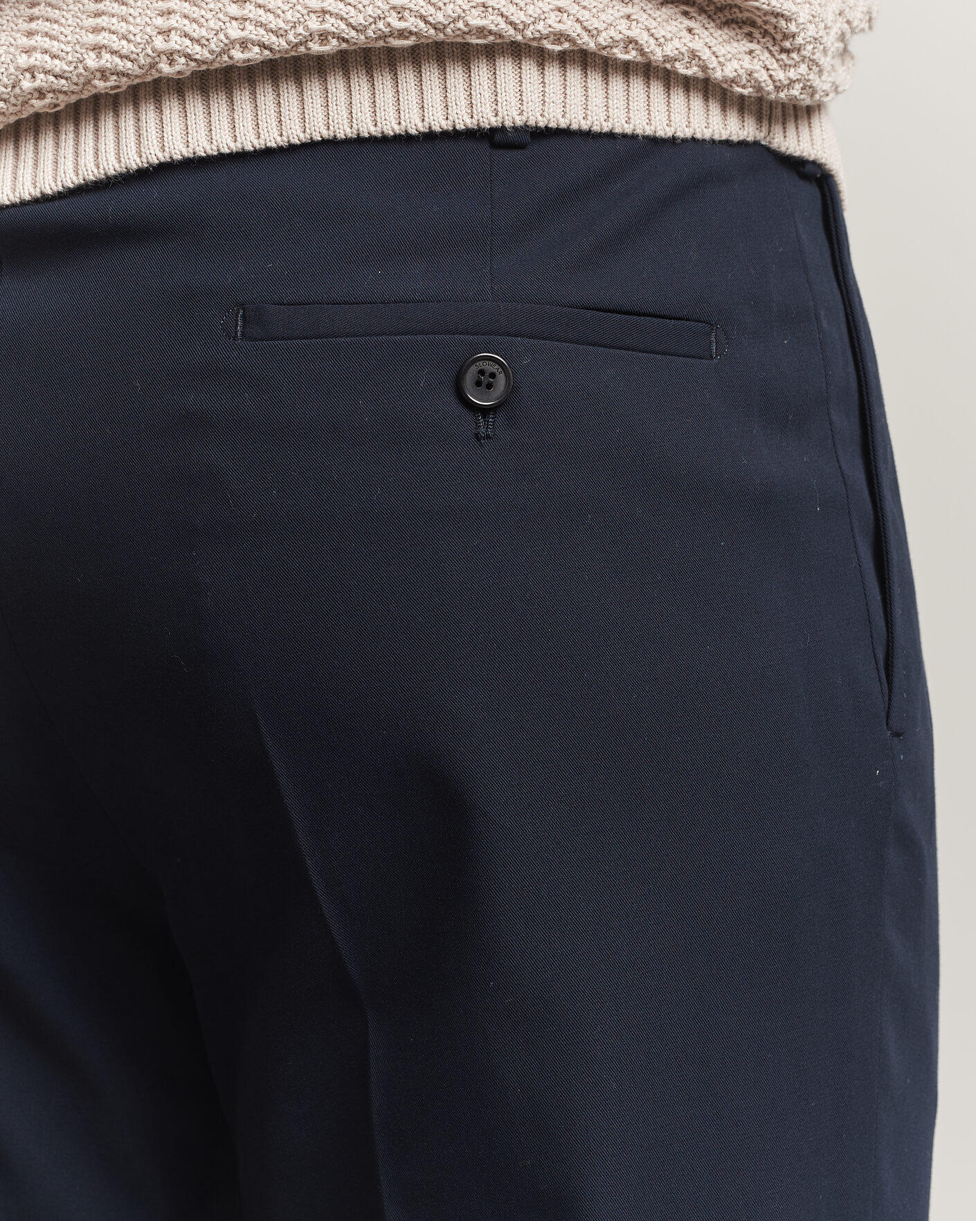 Men | Trousers | Incotex | Ice Cotton Twill Pants Navy