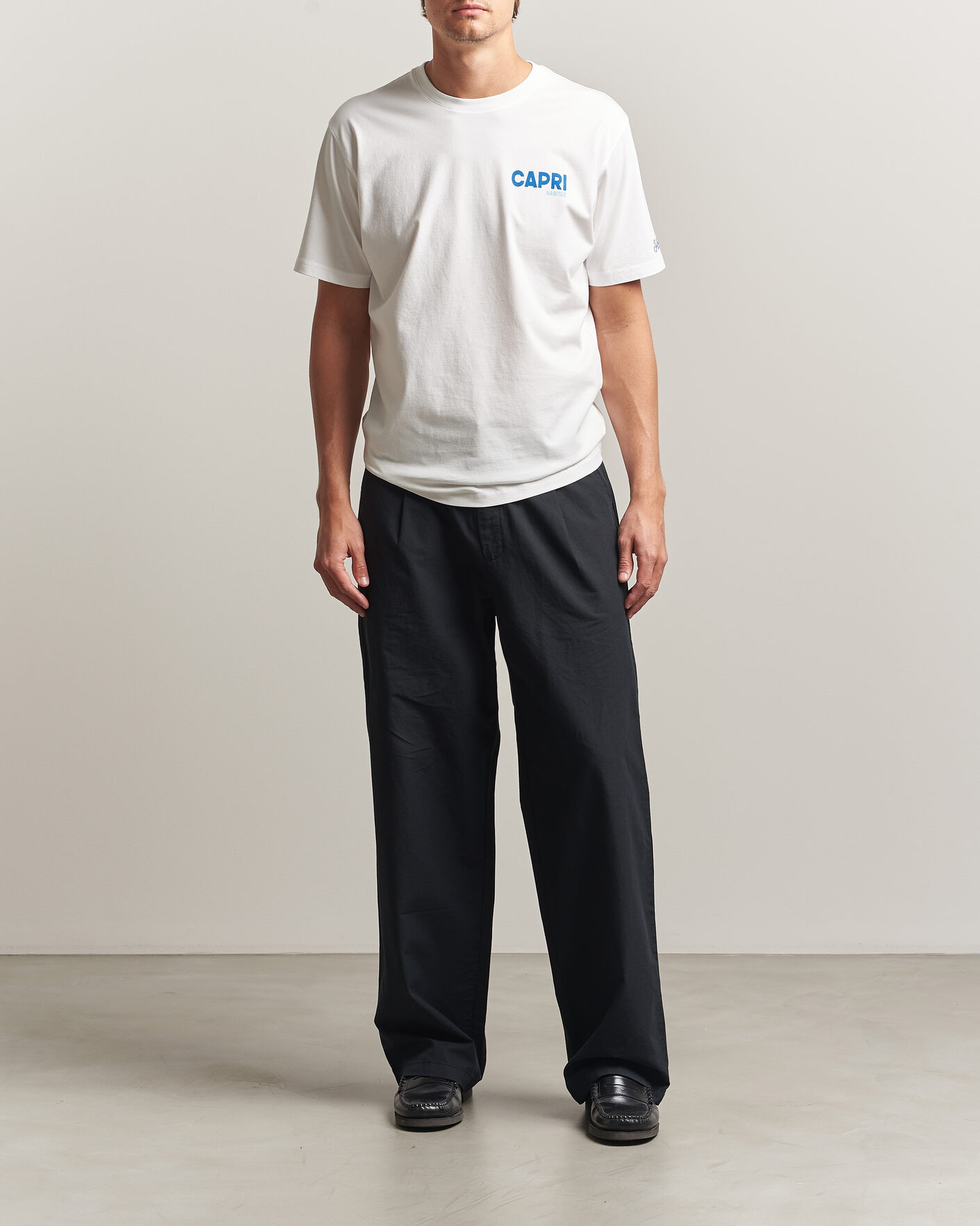 Men | T-Shirts | MC2 Saint Barth | Back Printed Cotton T-Shirt Capri Summer