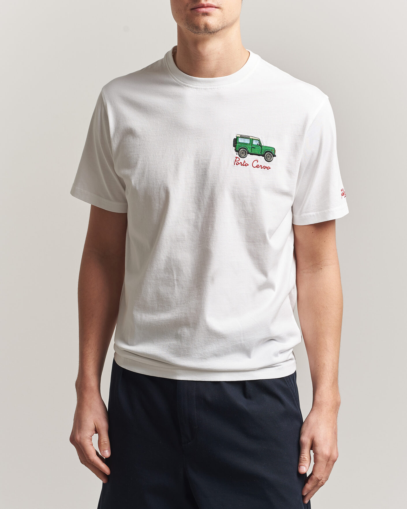 Men | T-Shirts | MC2 Saint Barth | Printed Cotton T-Shirt Car Cervo