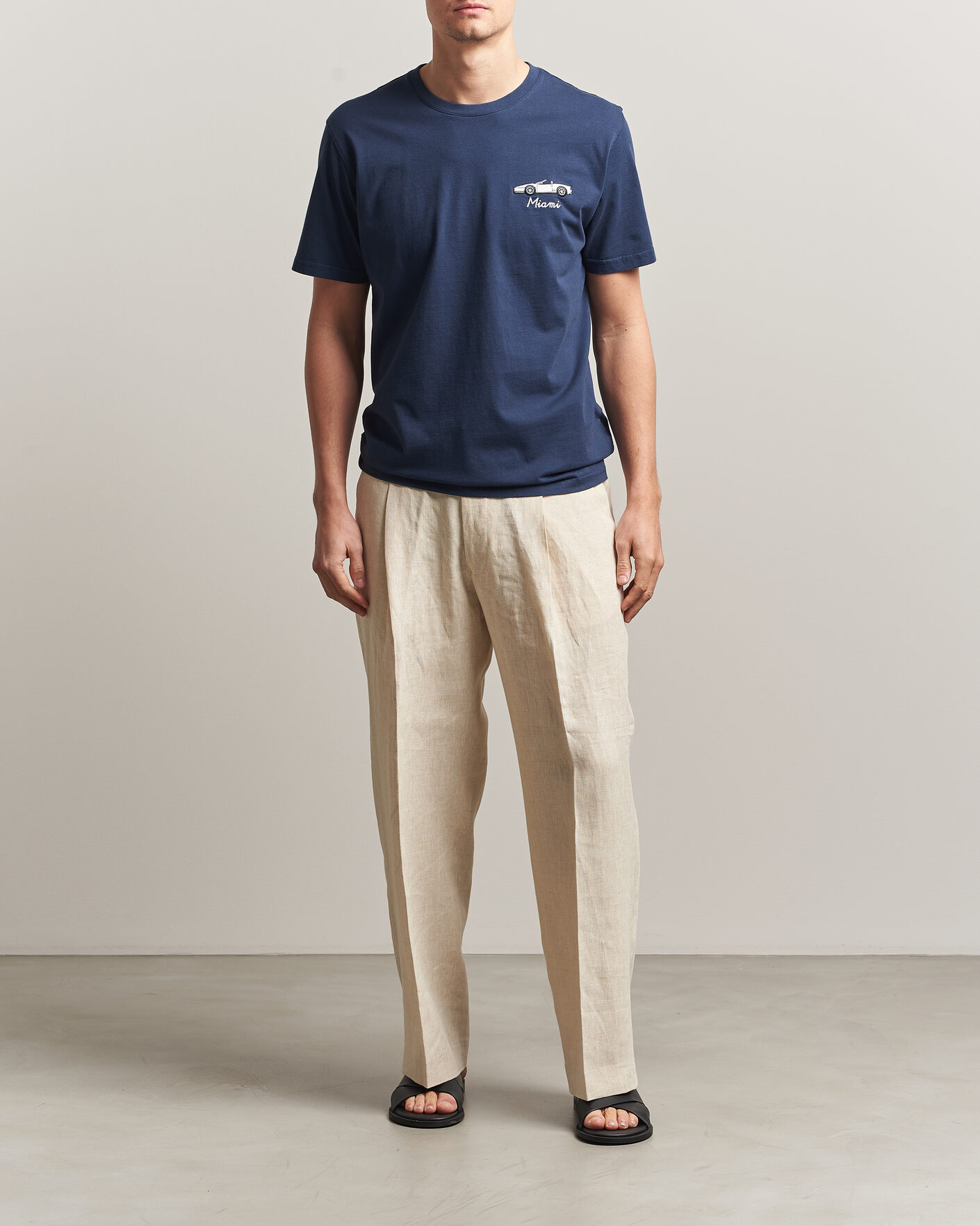 Men | T-Shirts | MC2 Saint Barth | Printed Cotton T-Shirt Car Miami