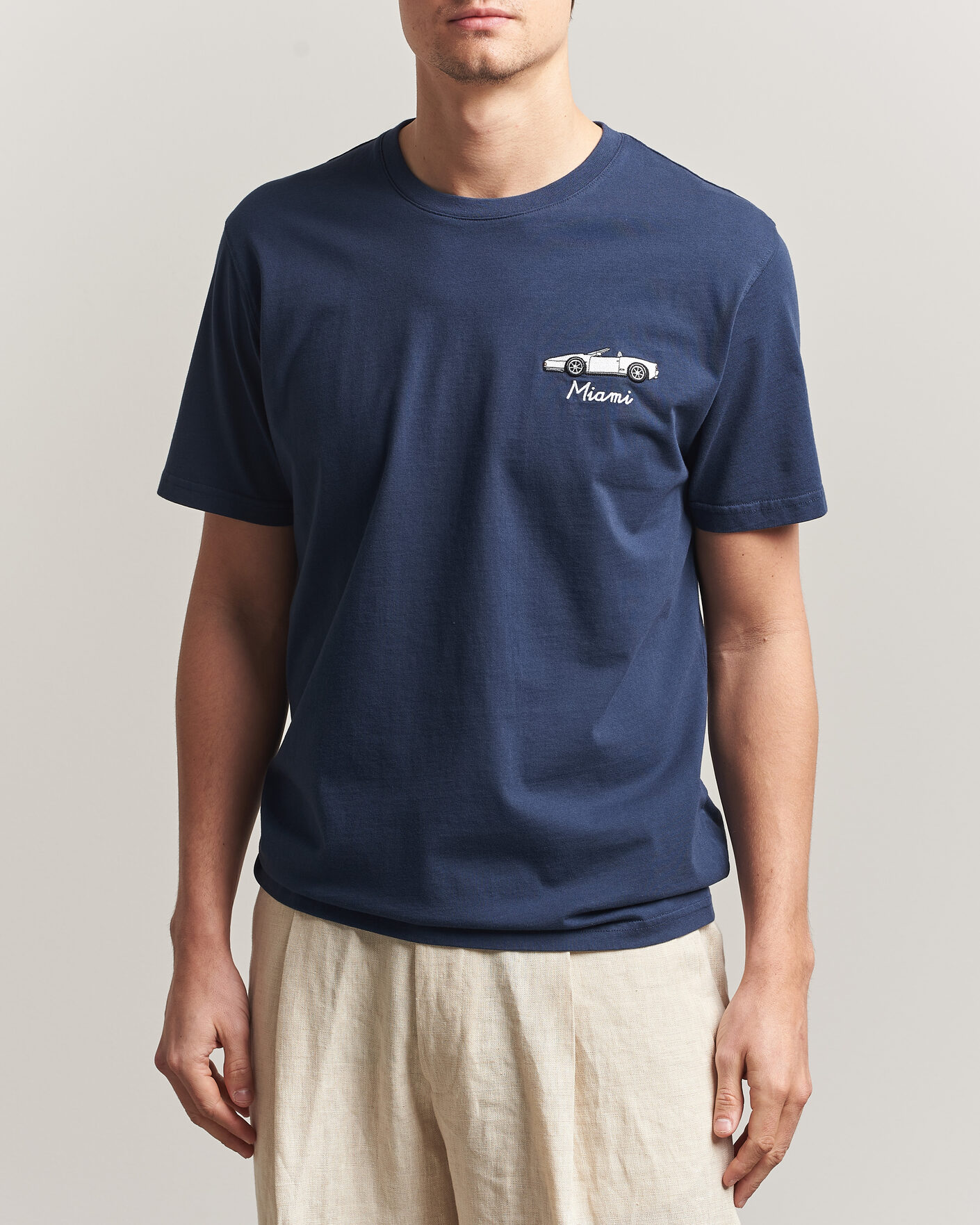 Men | T-Shirts | MC2 Saint Barth | Printed Cotton T-Shirt Car Miami