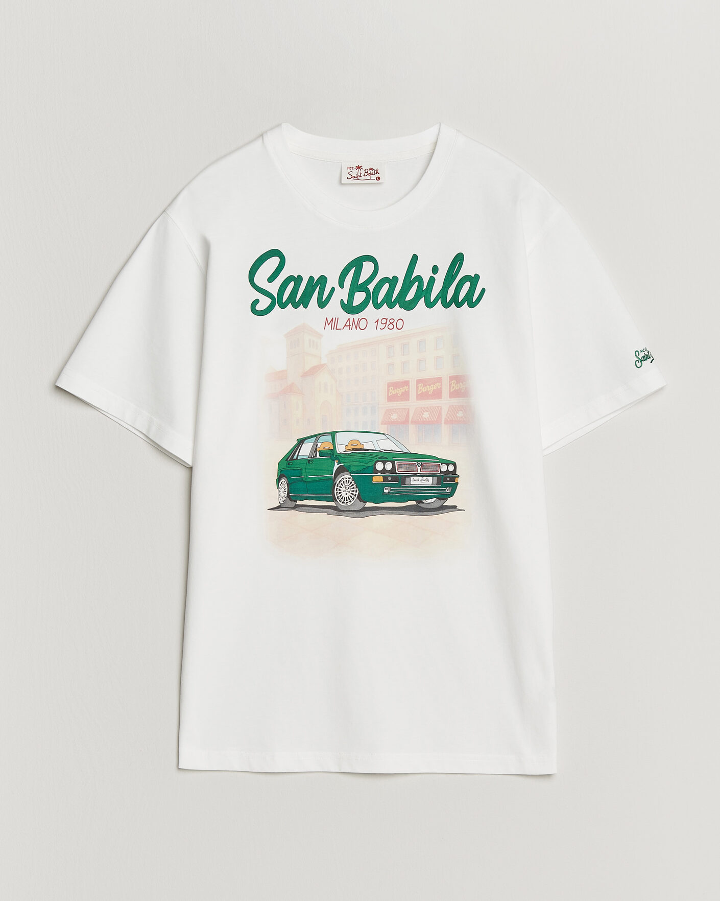 Men | T-Shirts | MC2 Saint Barth | Printed Cotton T-Shirt San Babila Car