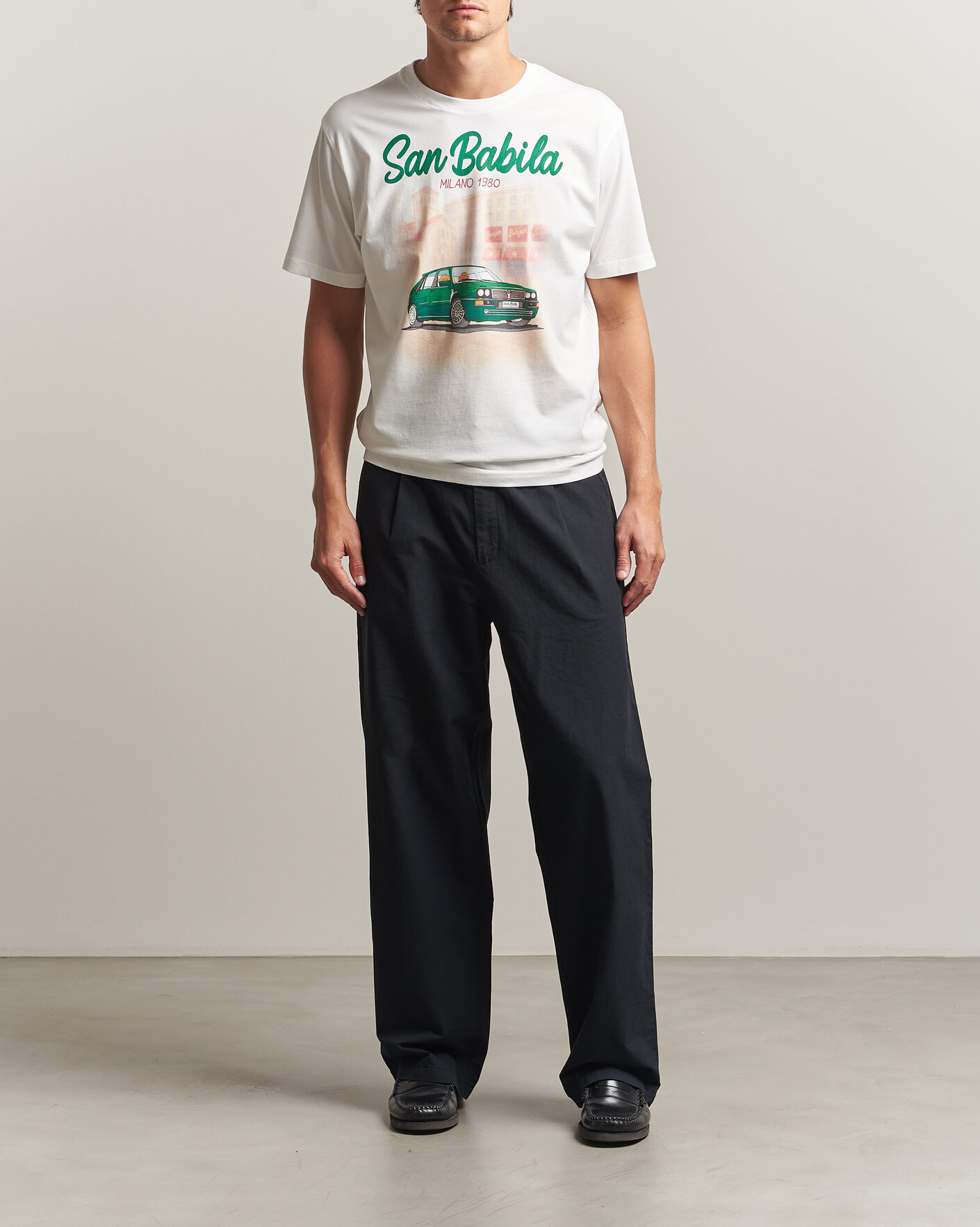 Men | T-Shirts | MC2 Saint Barth | Printed Cotton T-Shirt San Babila Car