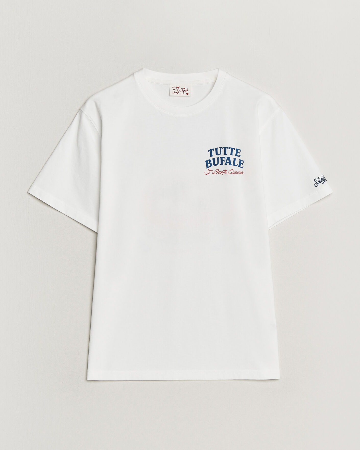 Men | T-Shirts | MC2 Saint Barth | Back Printed Cotton T-Shirt Bufale