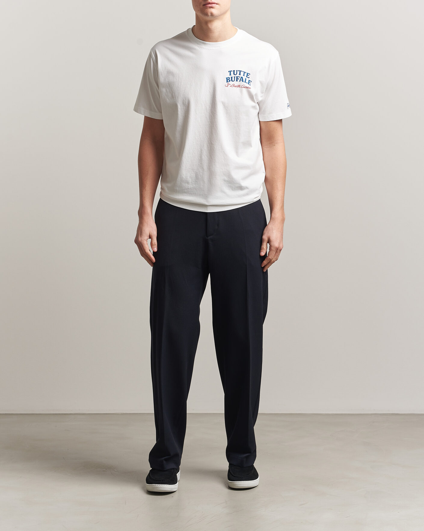 Men | T-Shirts | MC2 Saint Barth | Back Printed Cotton T-Shirt Bufale