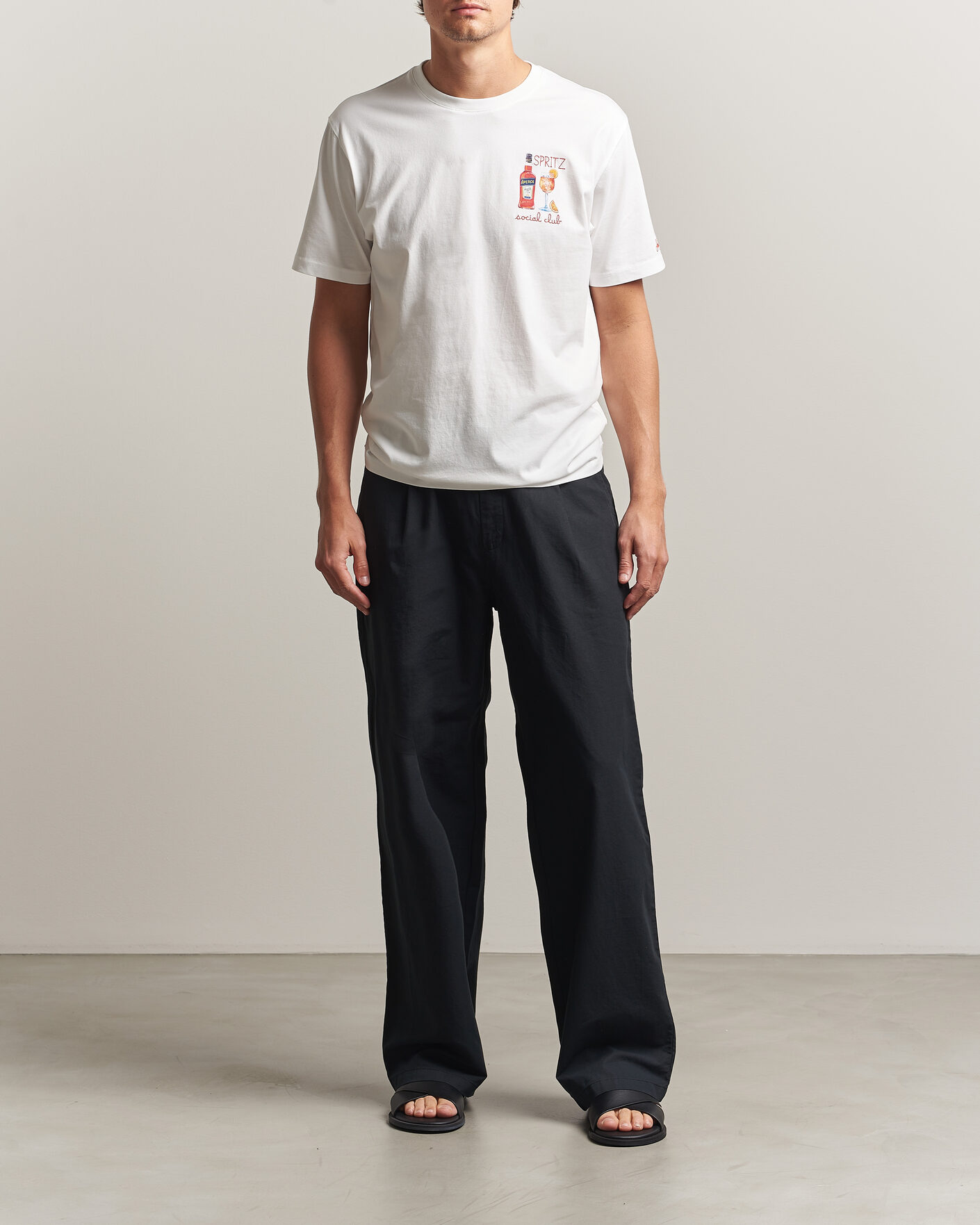 Men | T-Shirts | MC2 Saint Barth | Printed Cotton T-Shirt Social Spritz