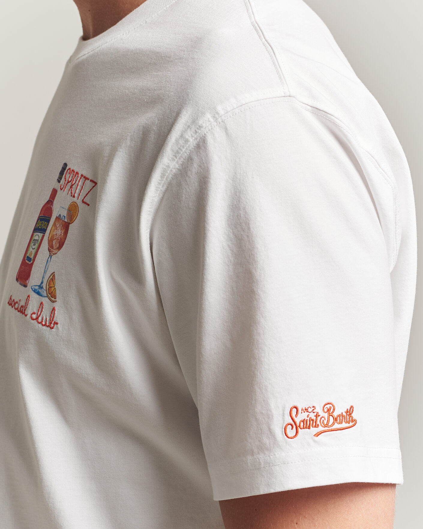Men | T-Shirts | MC2 Saint Barth | Printed Cotton T-Shirt Social Spritz