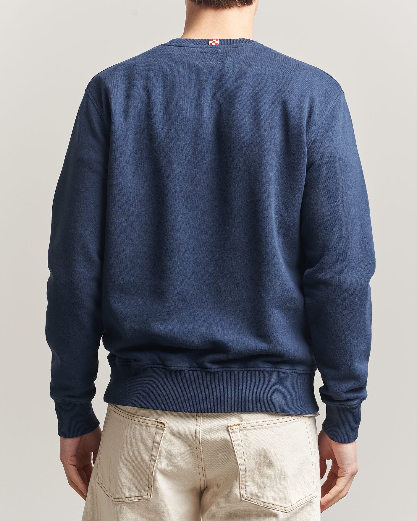 Men | Sweaters & Knitwear | MC2 Saint Barth | Terry Cotton Logo Sweatshirt Navy