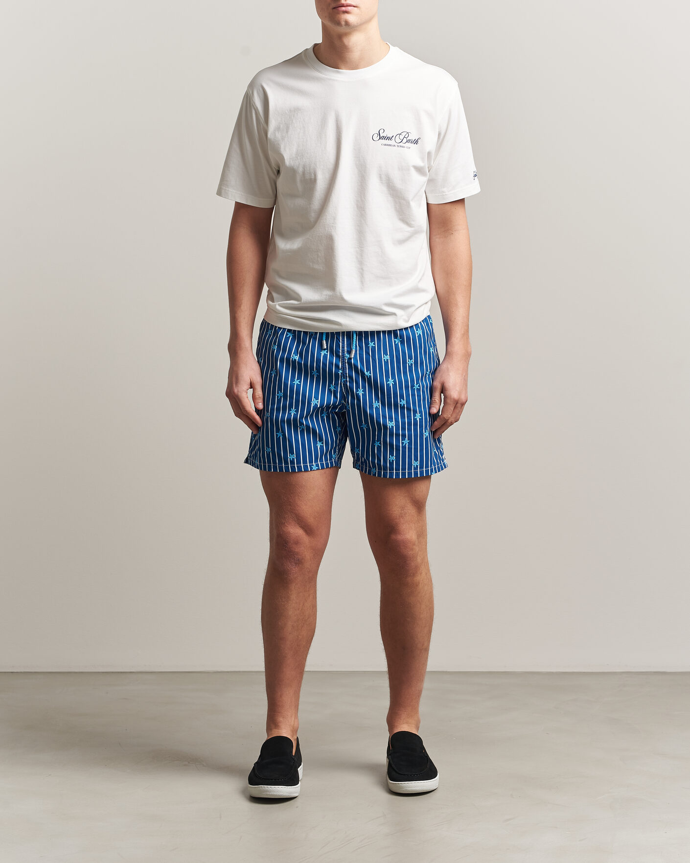 Men | Swimwear | MC2 Saint Barth | Printed Swim Shorts Blue Starfish