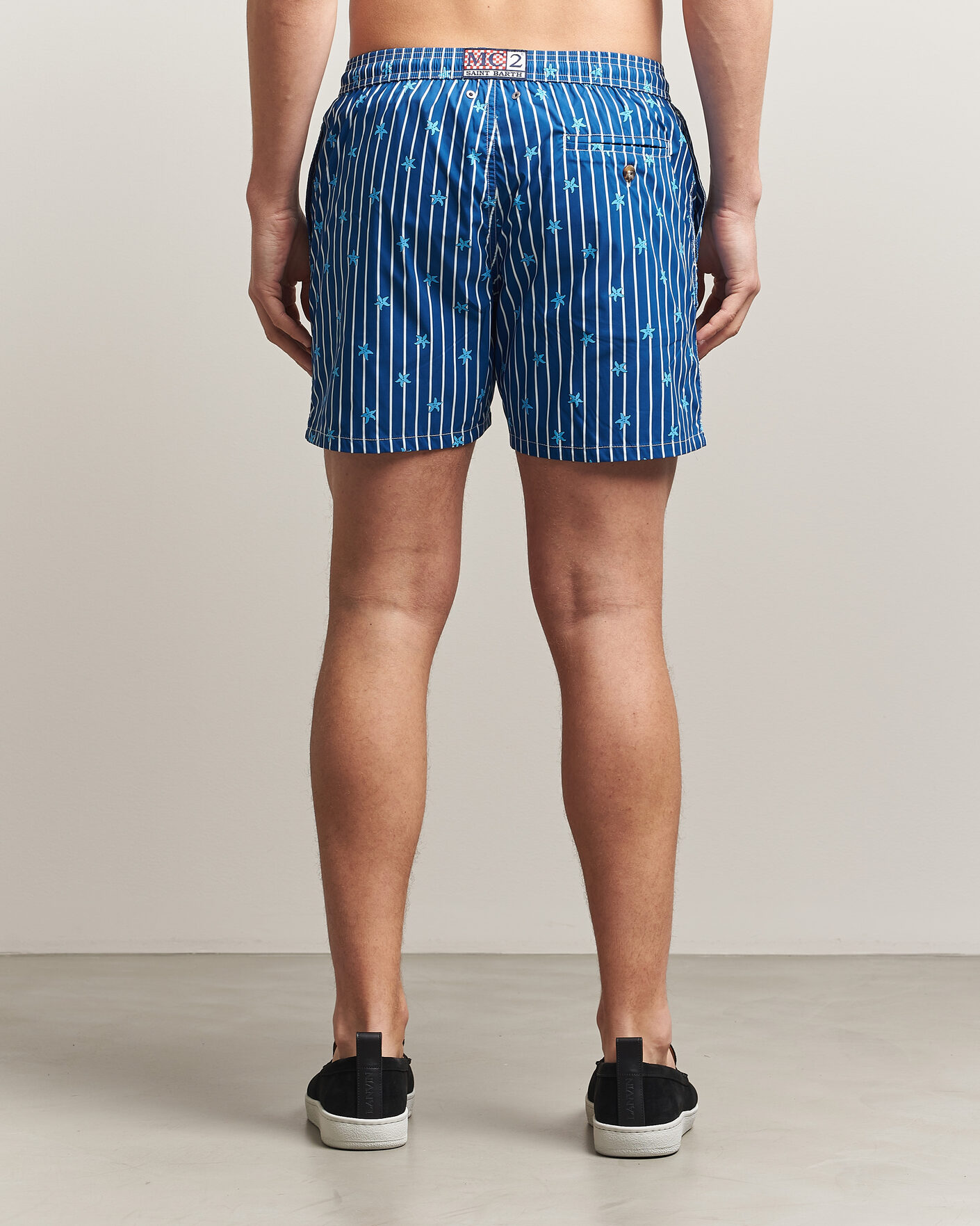Men | Swimwear | MC2 Saint Barth | Printed Swim Shorts Blue Starfish