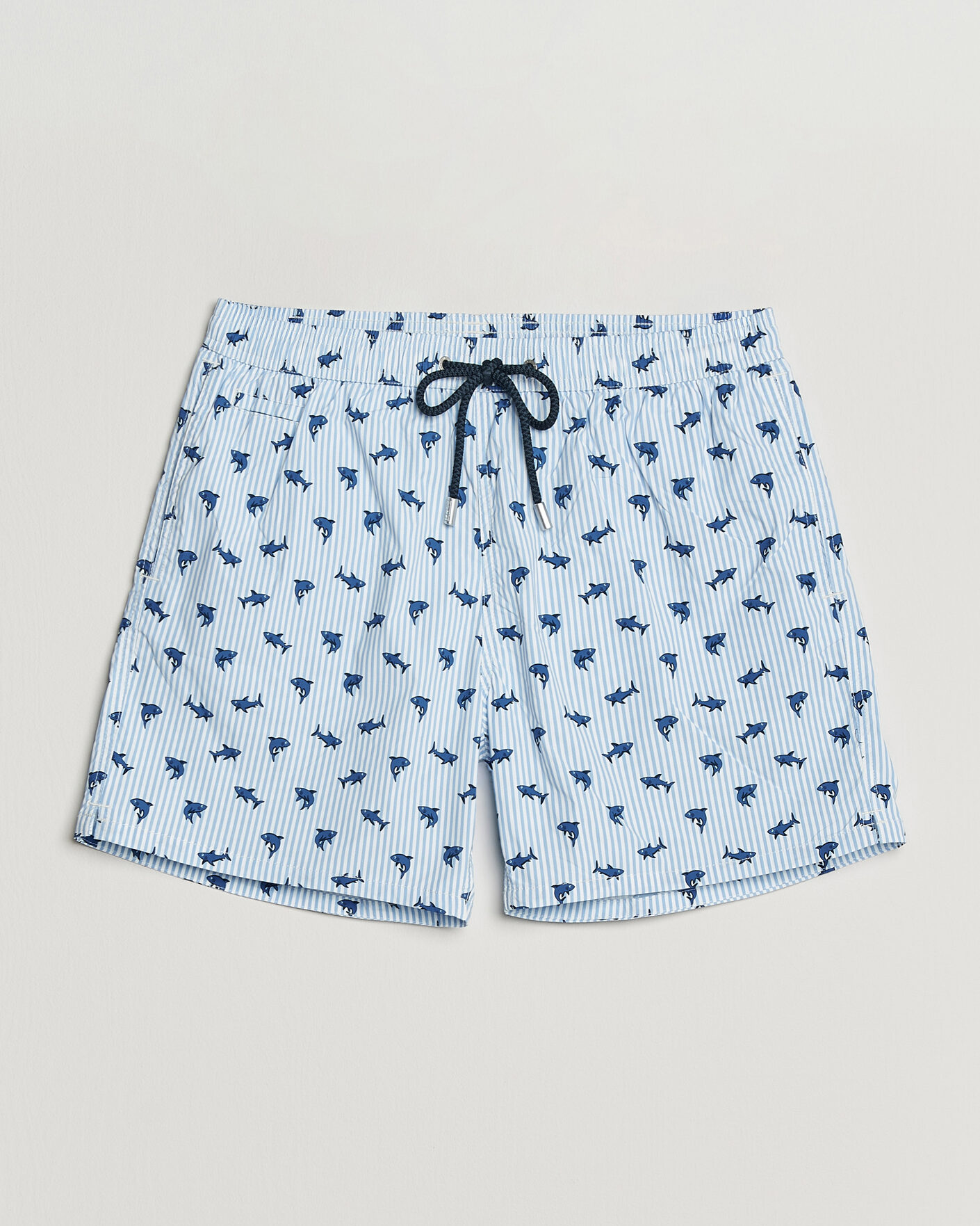 Men | Swimwear | MC2 Saint Barth | Printed Swim Shorts Blue Sharks
