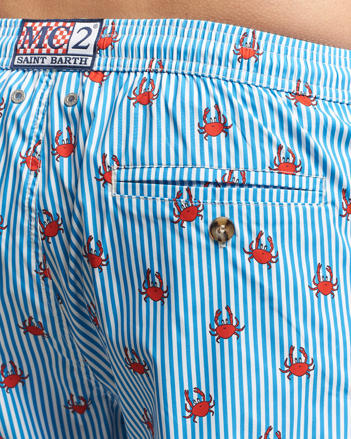Men | Swimwear | MC2 Saint Barth | Printed Swim Shorts Blue Crabs