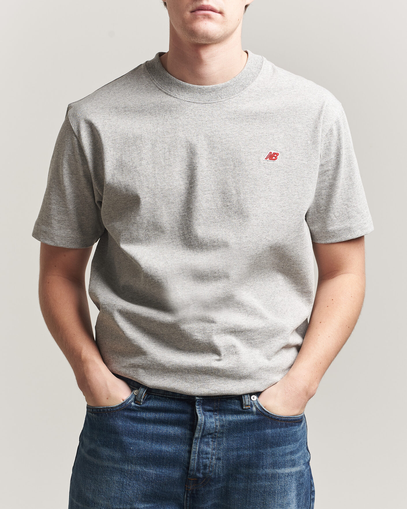 Men | T-Shirts | New Balance | Made In USA Core T-Shirt Athletic Grey