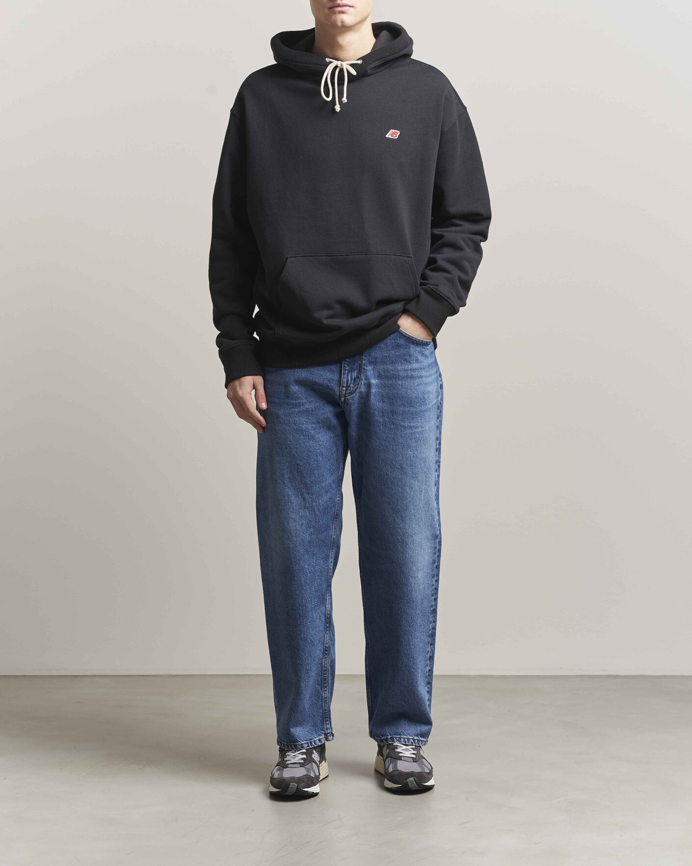 Men | Sweaters & Knitwear | New Balance | Made In USA Core Hoodie Black