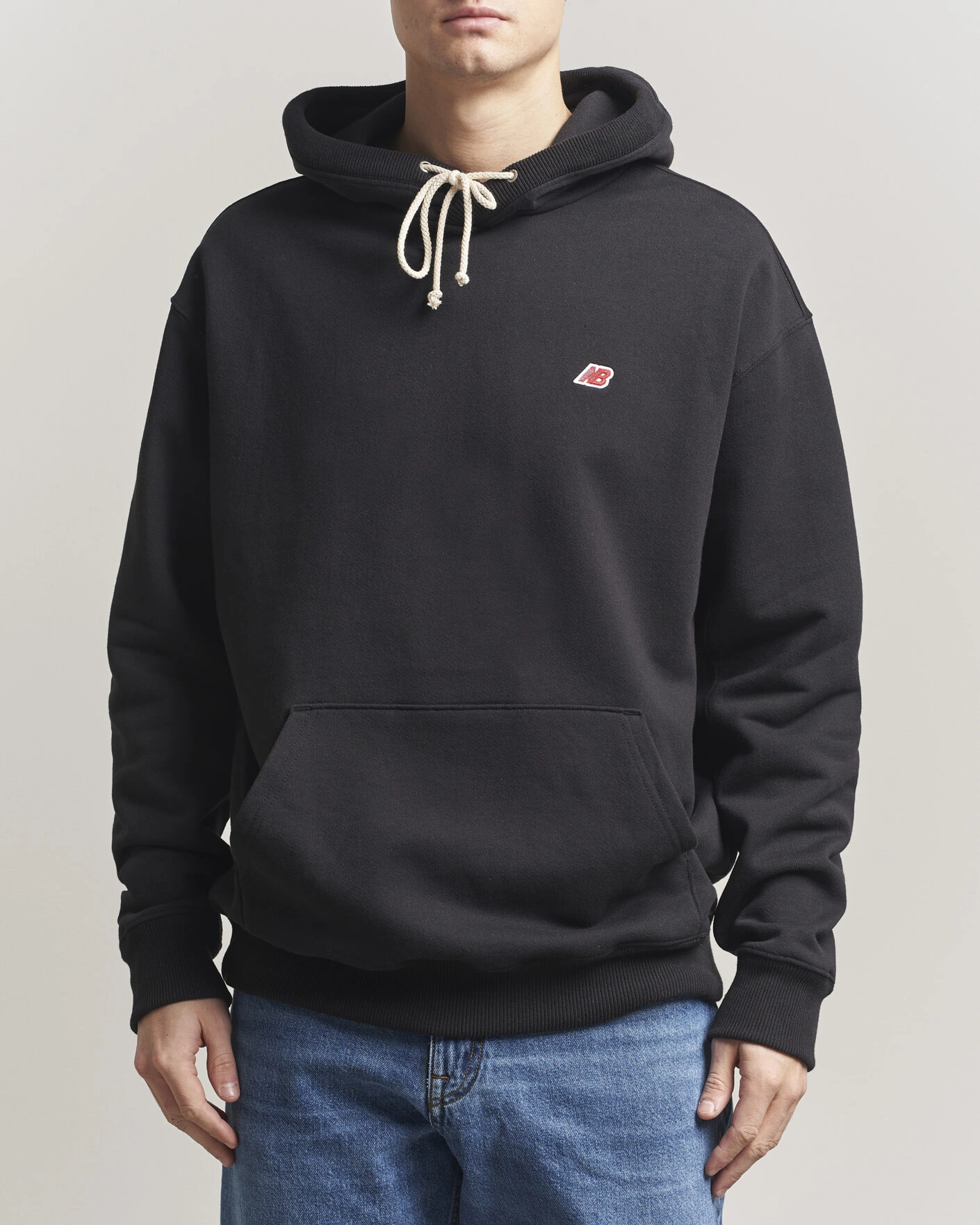 Men | Sweaters & Knitwear | New Balance | Made In USA Core Hoodie Black