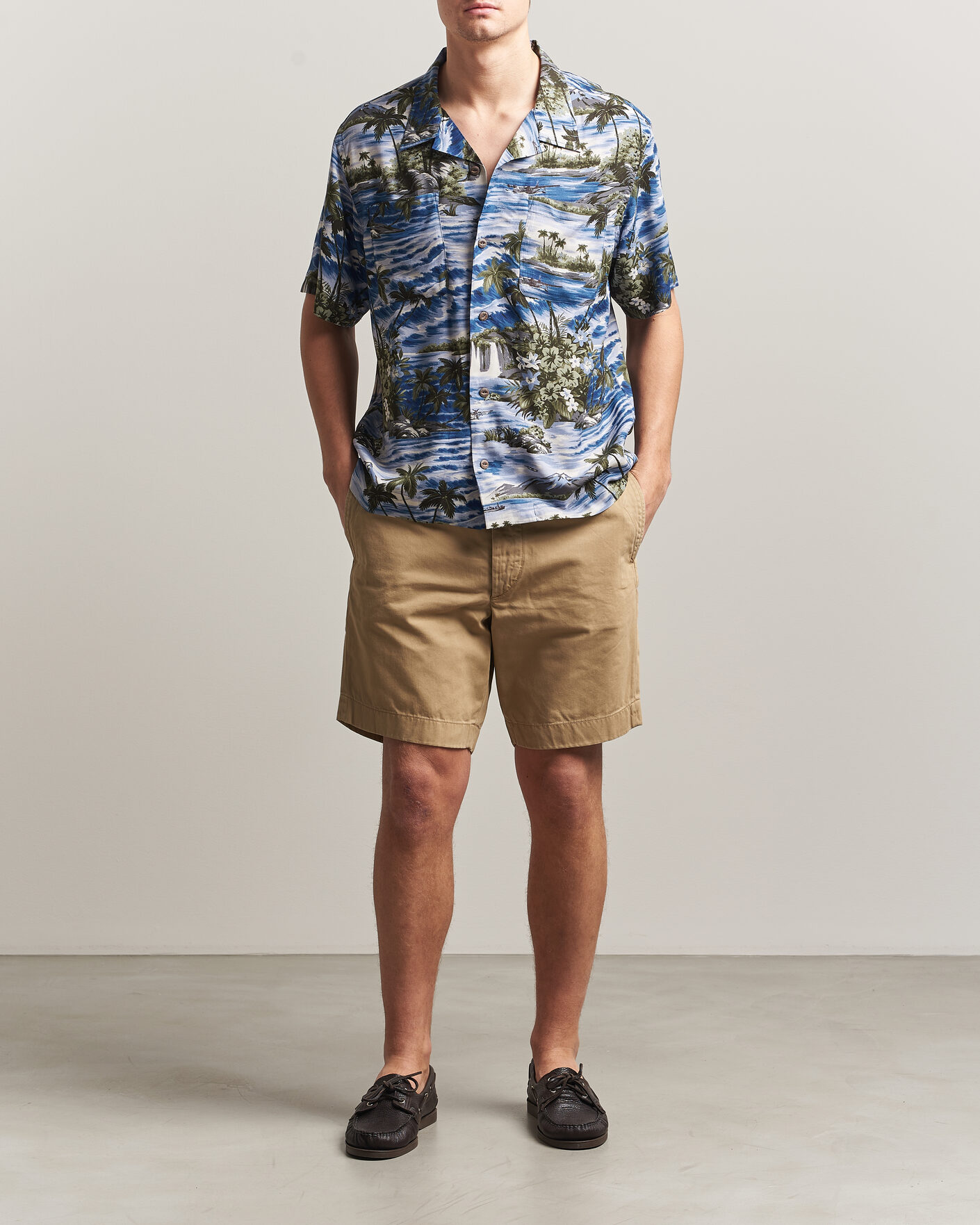 Men | Shorts | RRL | Officers Flat Shorts New Military Khaki
