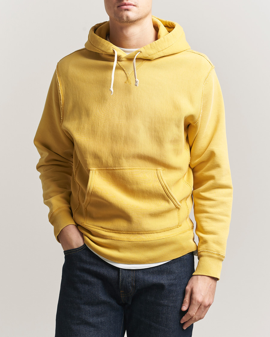Men | Sweaters & Knitwear | RRL | Hooded Sweatshirt Campus Yellow
