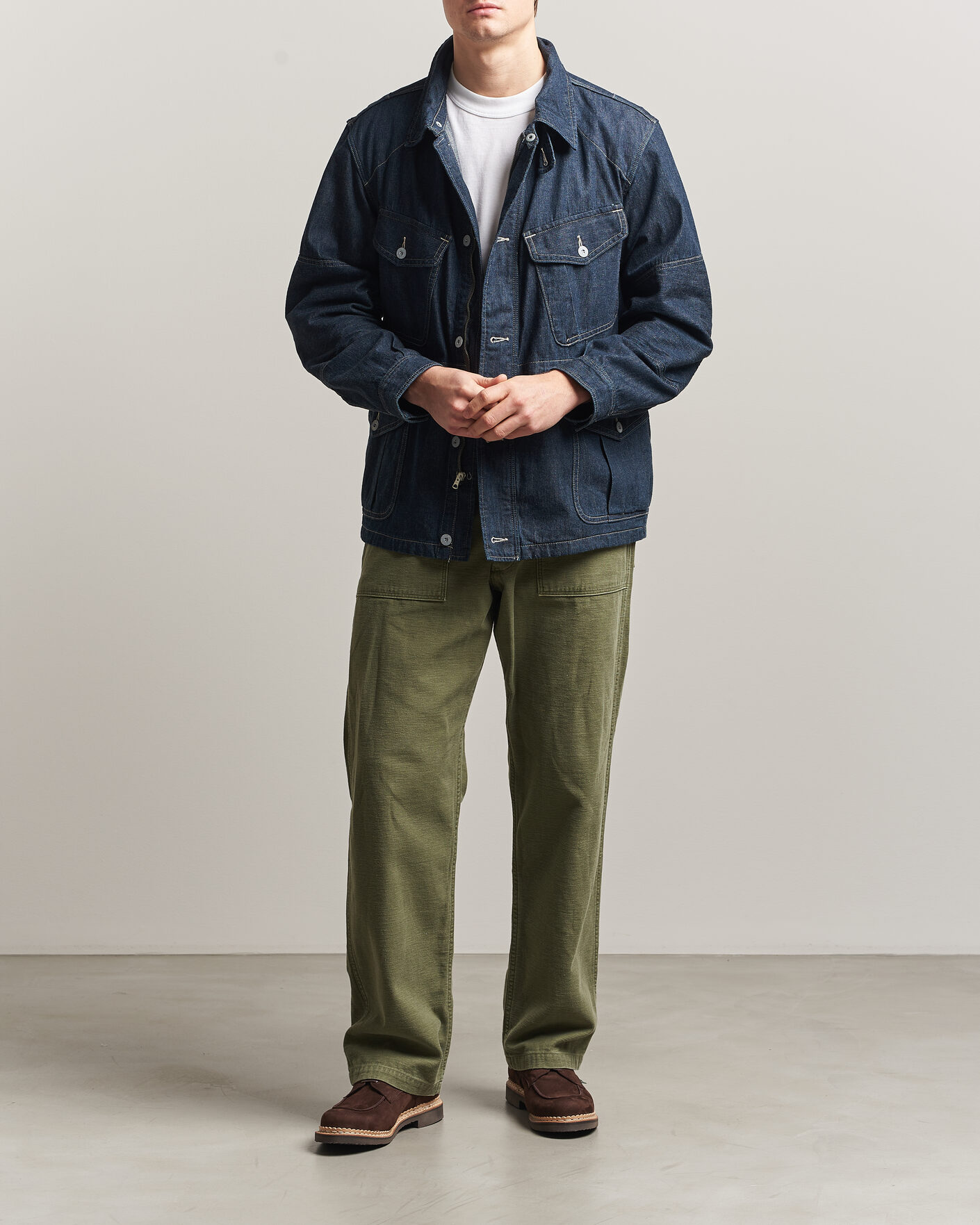 Men | Coats & Jackets | RRL | Bannerman Denim Field Jacket Medium Wash