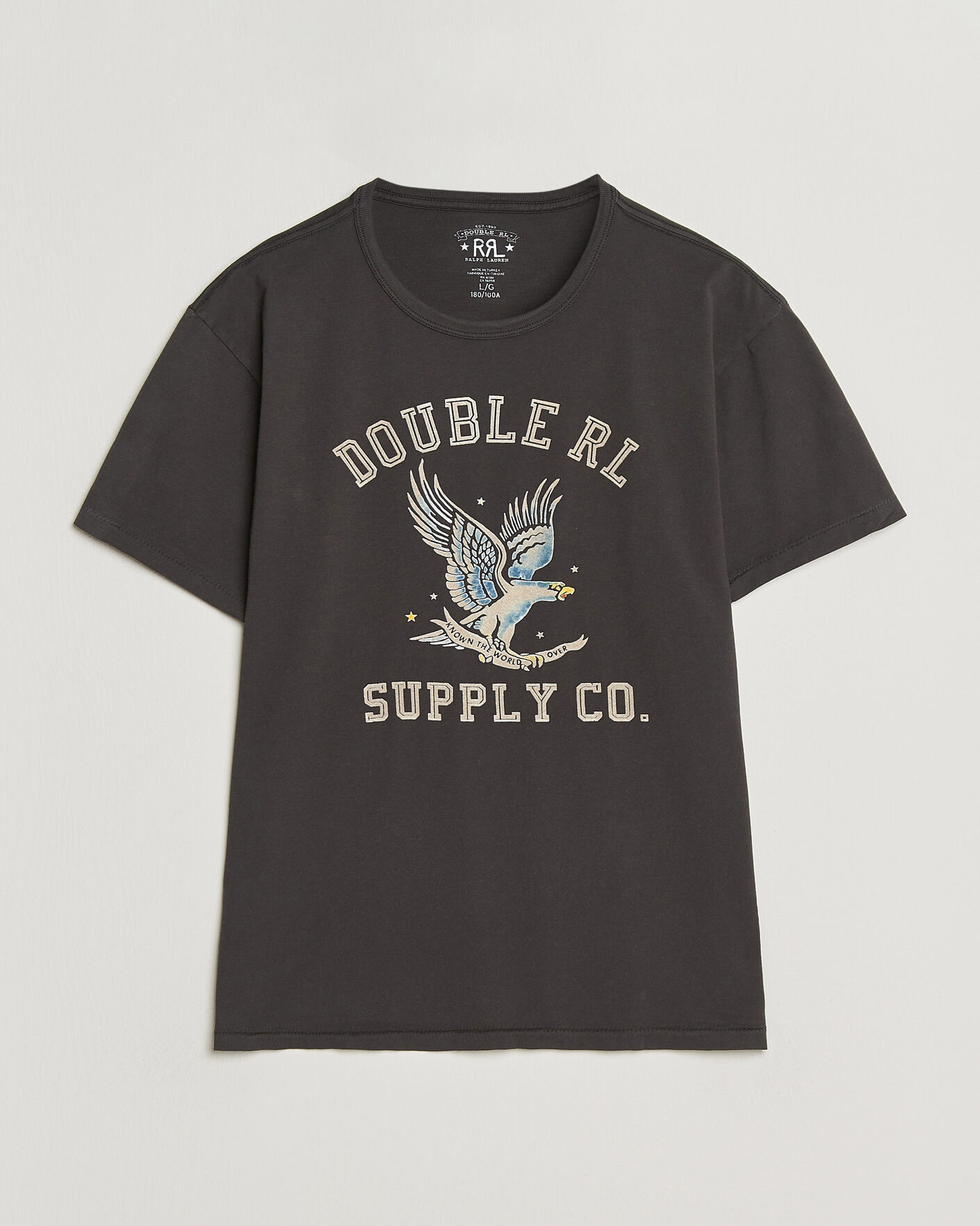 RRL｜EAGLE ロゴTシャツ L 美品 RRL Eagle Print Tee Faded Black at CareOfCarl.com