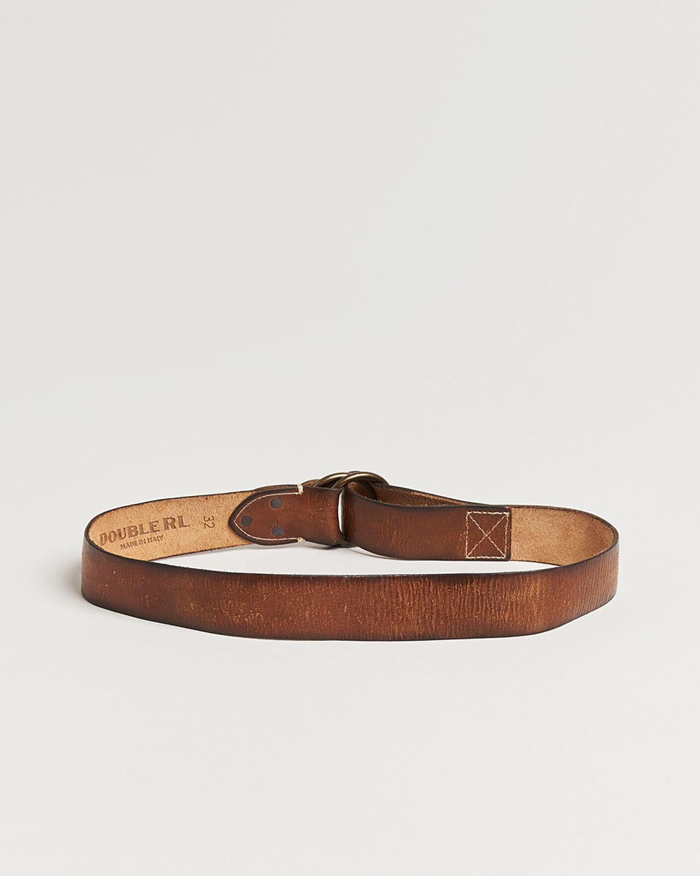 RRL Ring Belt Vintage Brown at CareOfCarl.com