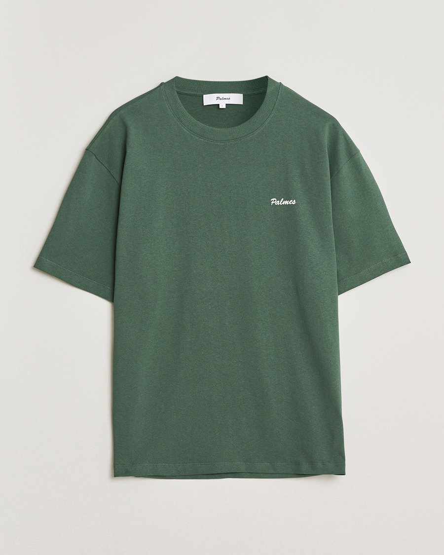 Men | T-Shirts | Palmes | Stitch T-Shirt Dark Green