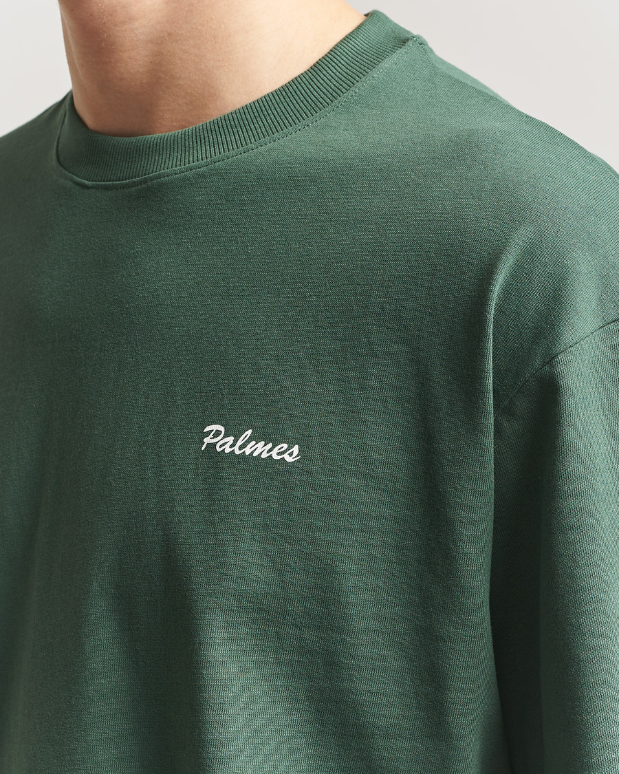 Men | T-Shirts | Palmes | Stitch T-Shirt Dark Green