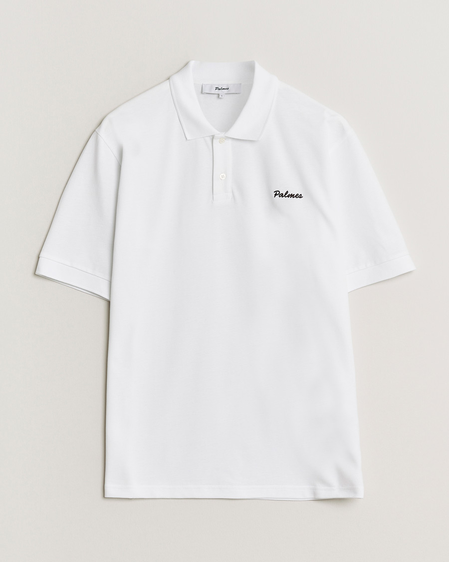 Men | Polo Shirts | Palmes | Stitch Piquet Polo White