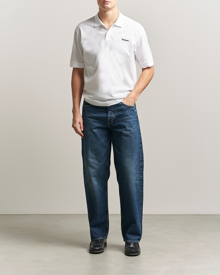 Men | Polo Shirts | Palmes | Stitch Piquet Polo White