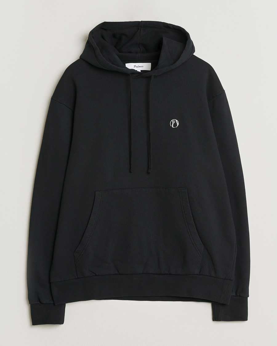 Men | Sweaters & Knitwear | Palmes | Stitch Hooded Sweatshirt Black