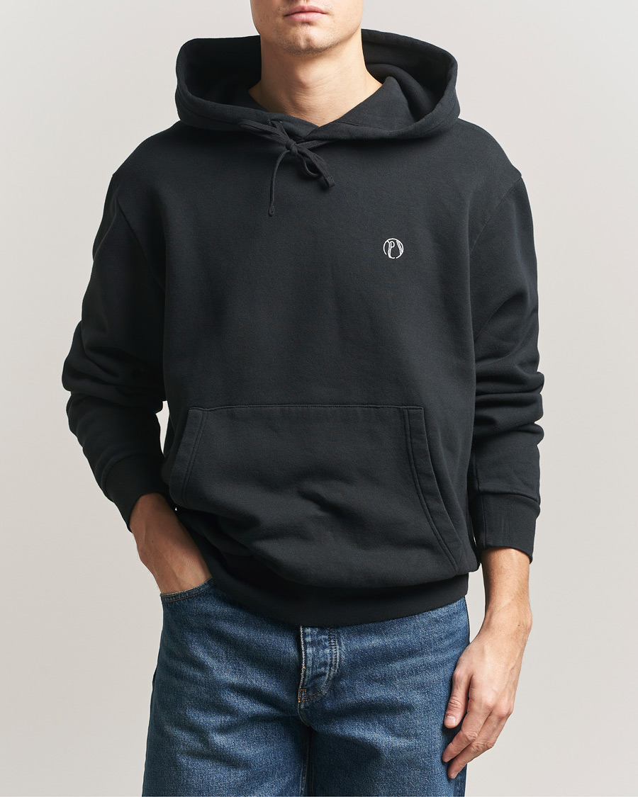 Men | Sweaters & Knitwear | Palmes | Stitch Hooded Sweatshirt Black