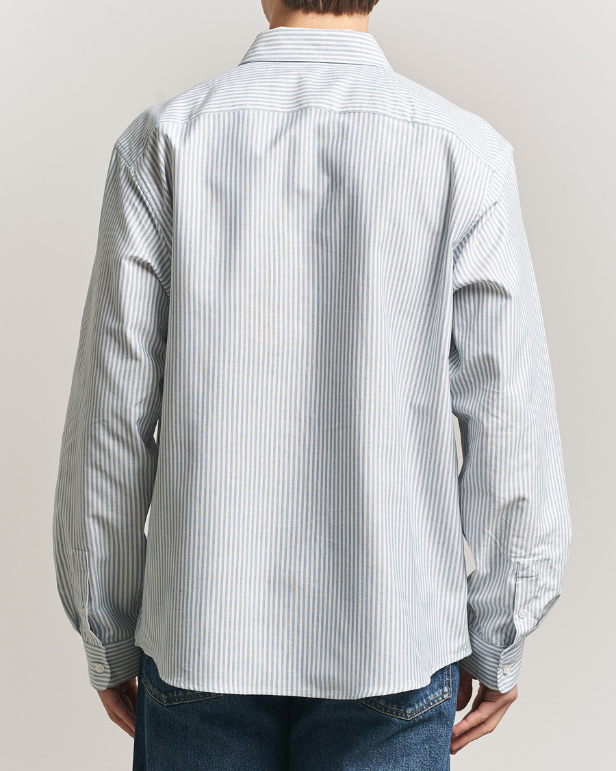 Men | Shirts | Palmes | Deuce Oxford Shirt Light Blue Stripe