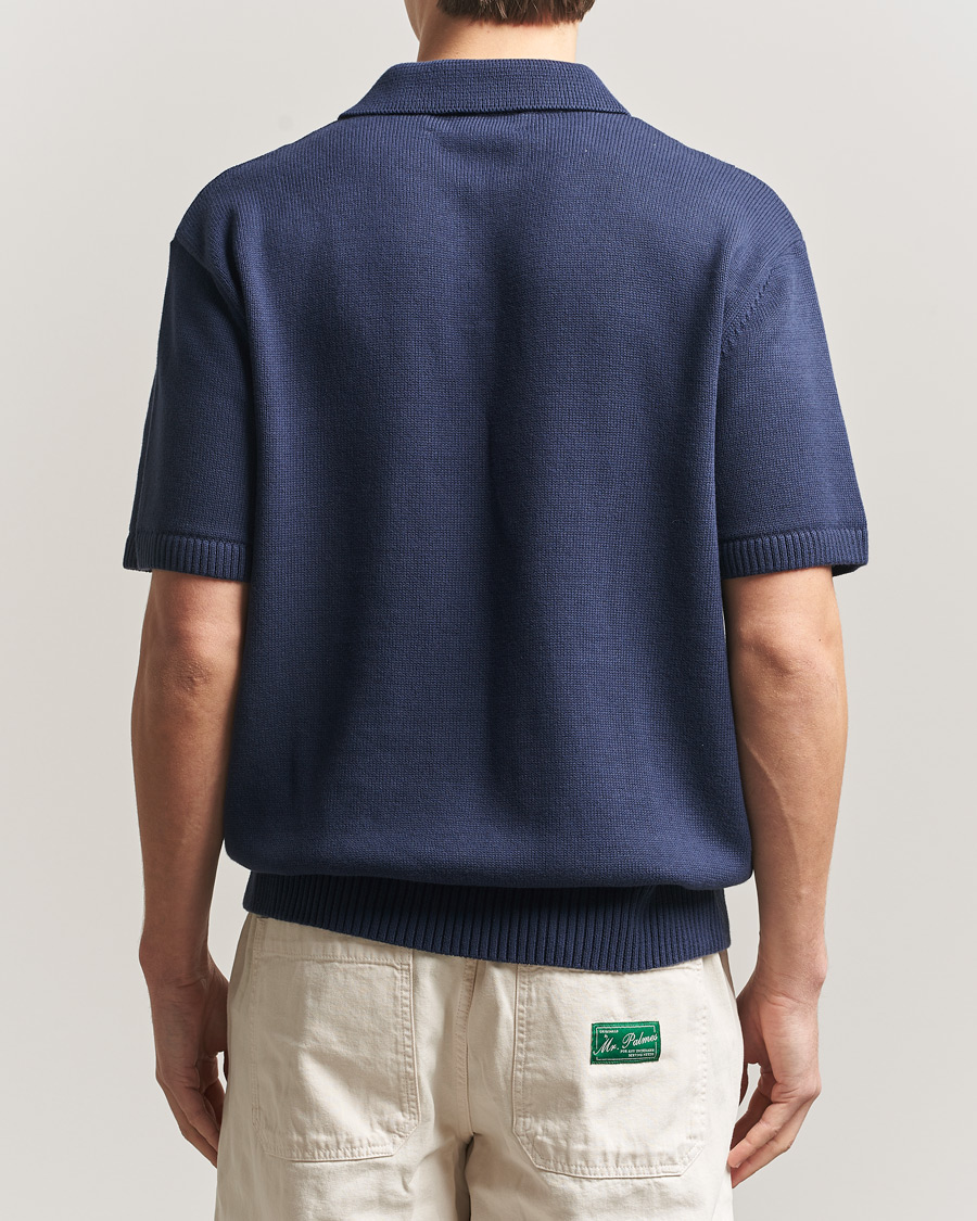 Men | Polo Shirts | Palmes | Cotton Knit Polo Navy