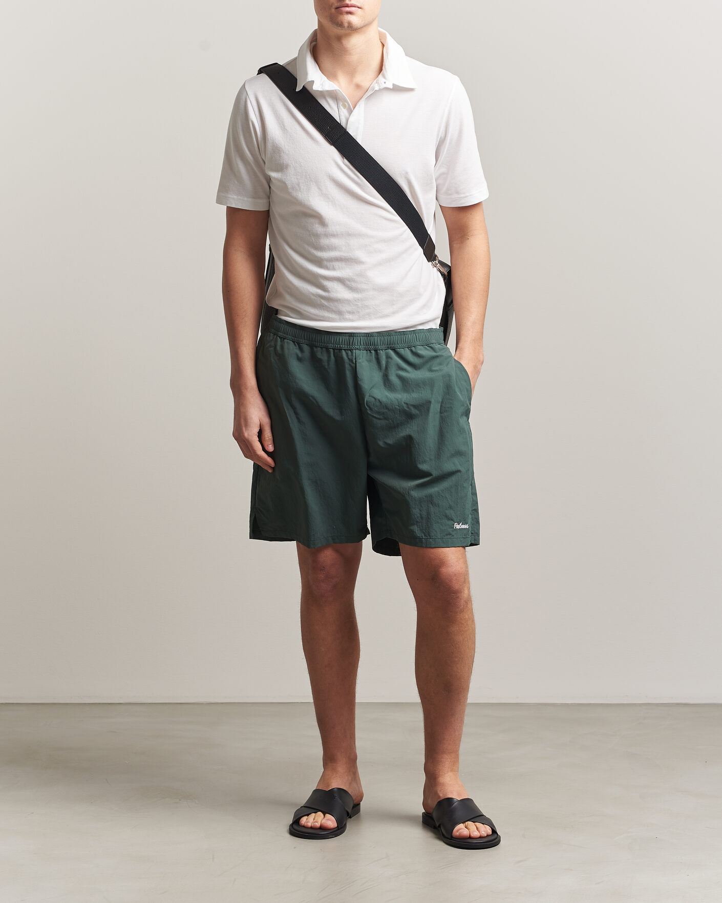 Men | Shorts | Palmes | Stitch Tennis Shorts Dark Green