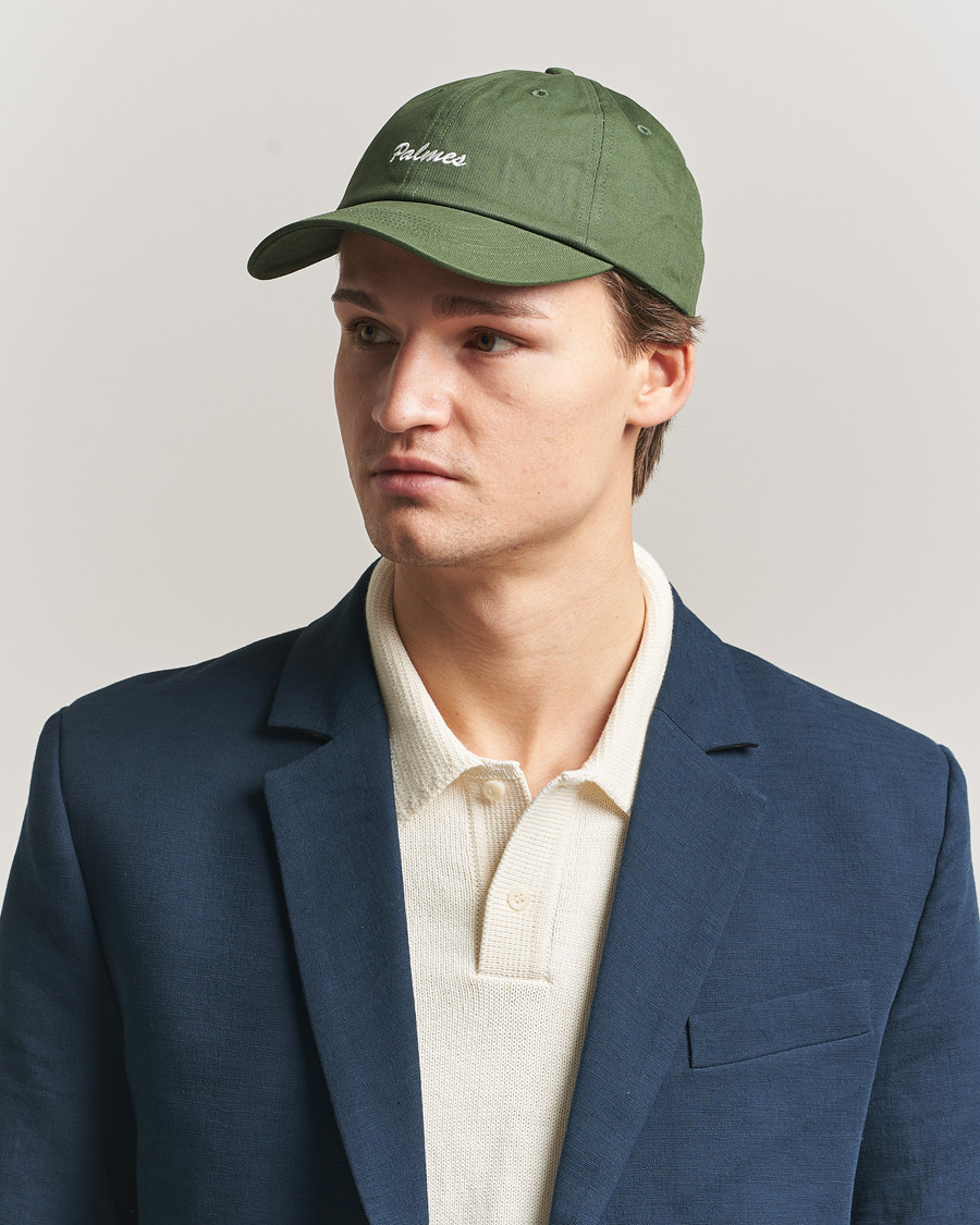Men | Hats & Caps | Palmes | Stitch 6-Panel Cap Dark Green