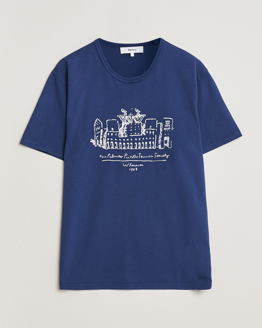 Men | T-Shirts | Palmes | Public T-Shirt Blue