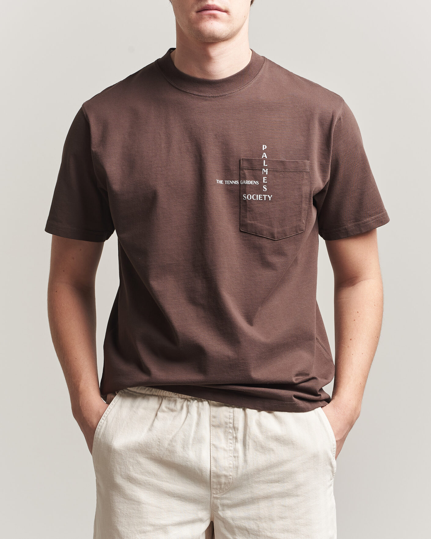 Men | T-Shirts | Palmes | Ramus Pocket T-Shirt Brown