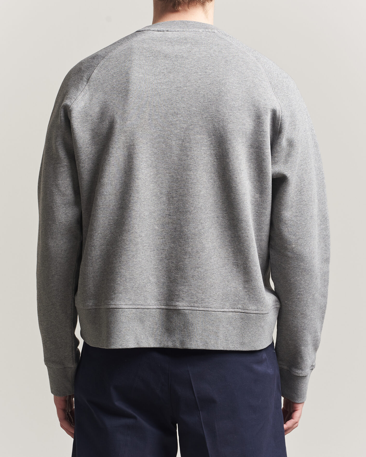 Men | Sweaters & Knitwear | Palmes | Lake Raglan Sweatshirt Grey Melange