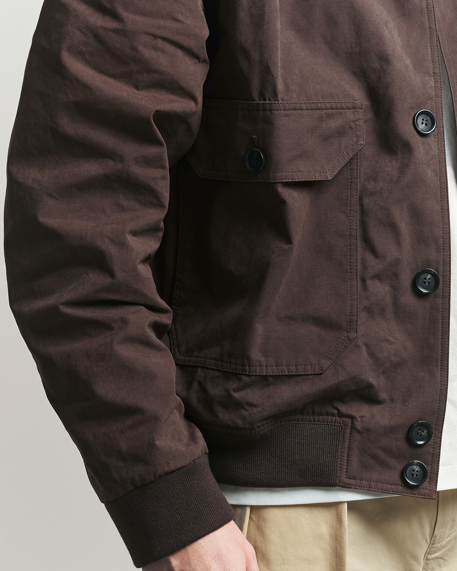 Men | Coats & Jackets | Palmes | Waxed Cotton Jacket Brown
