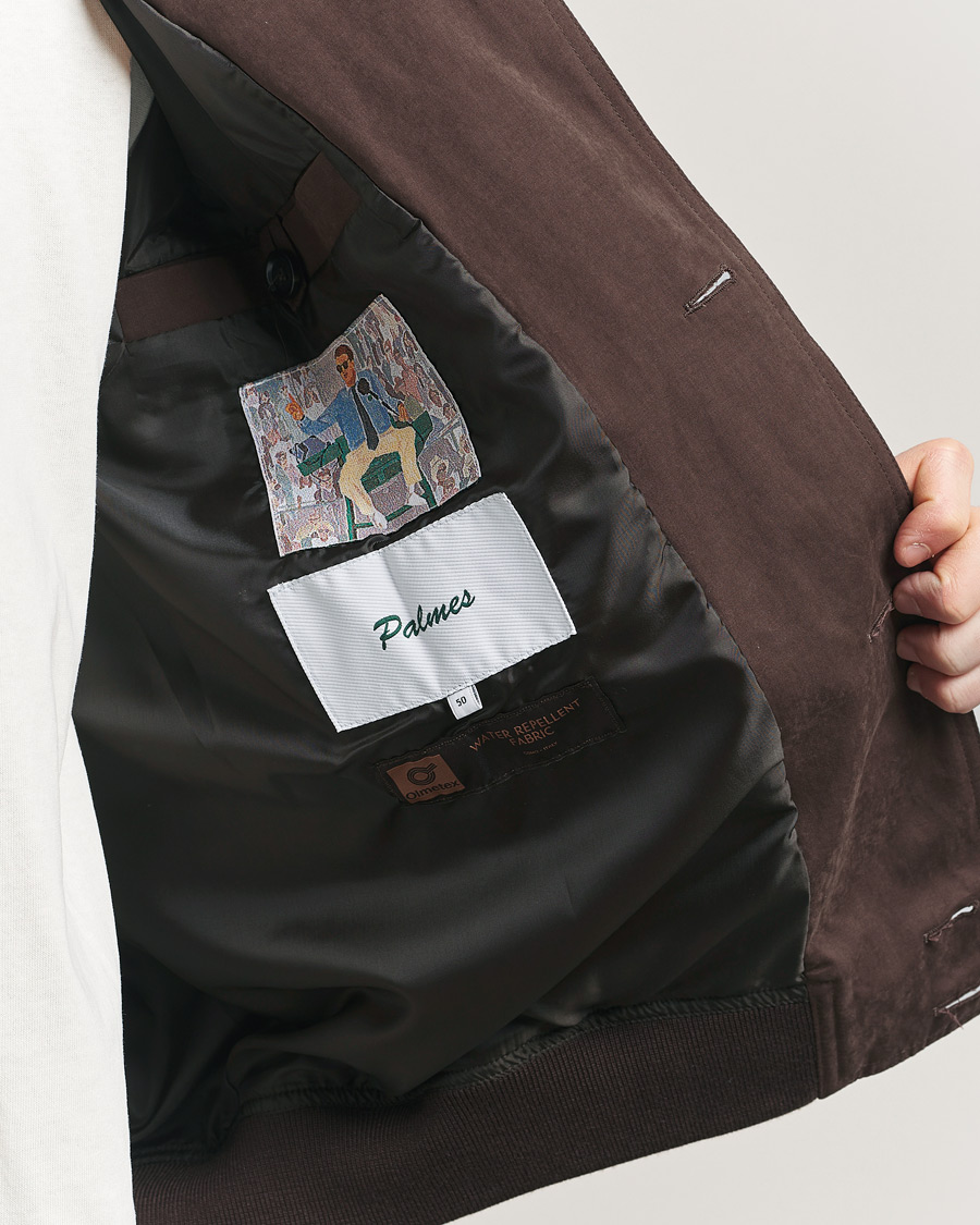 Men | Coats & Jackets | Palmes | Waxed Cotton Jacket Brown