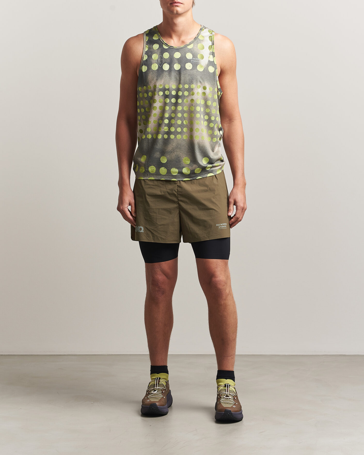 Men | T-Shirts | Pas Normal Studios | TKO Balance Singlet Moss Green