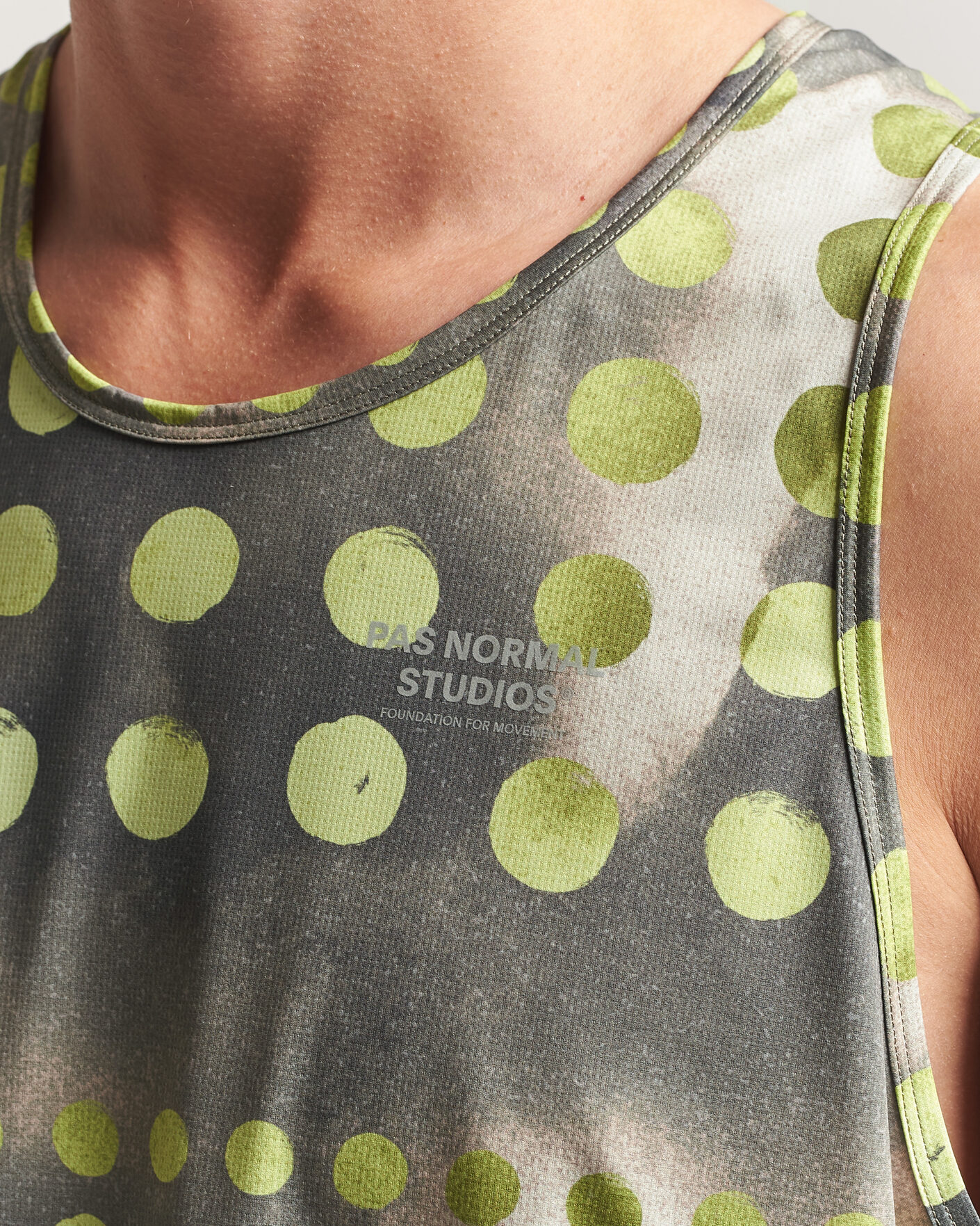Men | T-Shirts | Pas Normal Studios | TKO Balance Singlet Moss Green